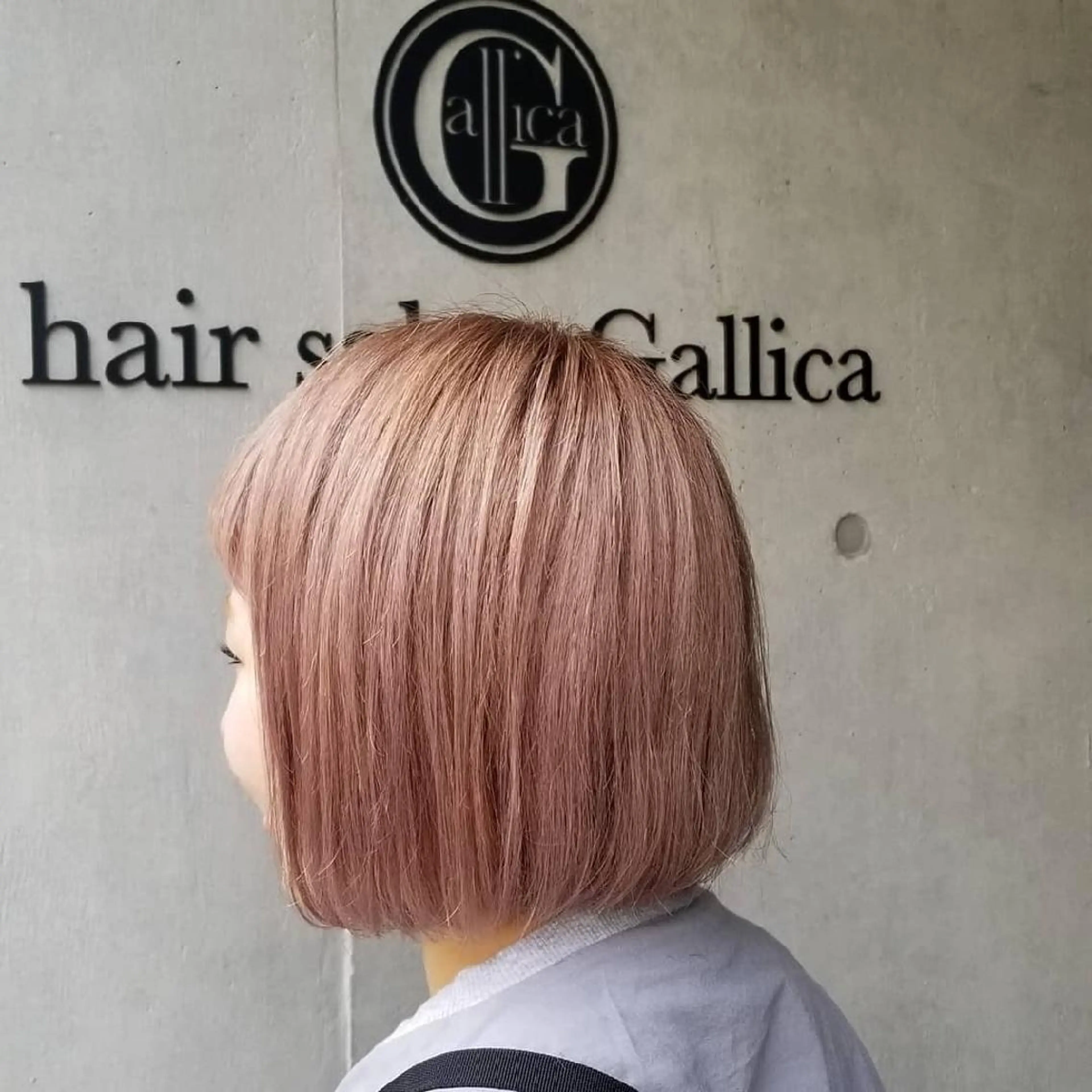 ミディアム 🔴赤み消し/ 艶カラー落合　優🔴のヘアスタイル