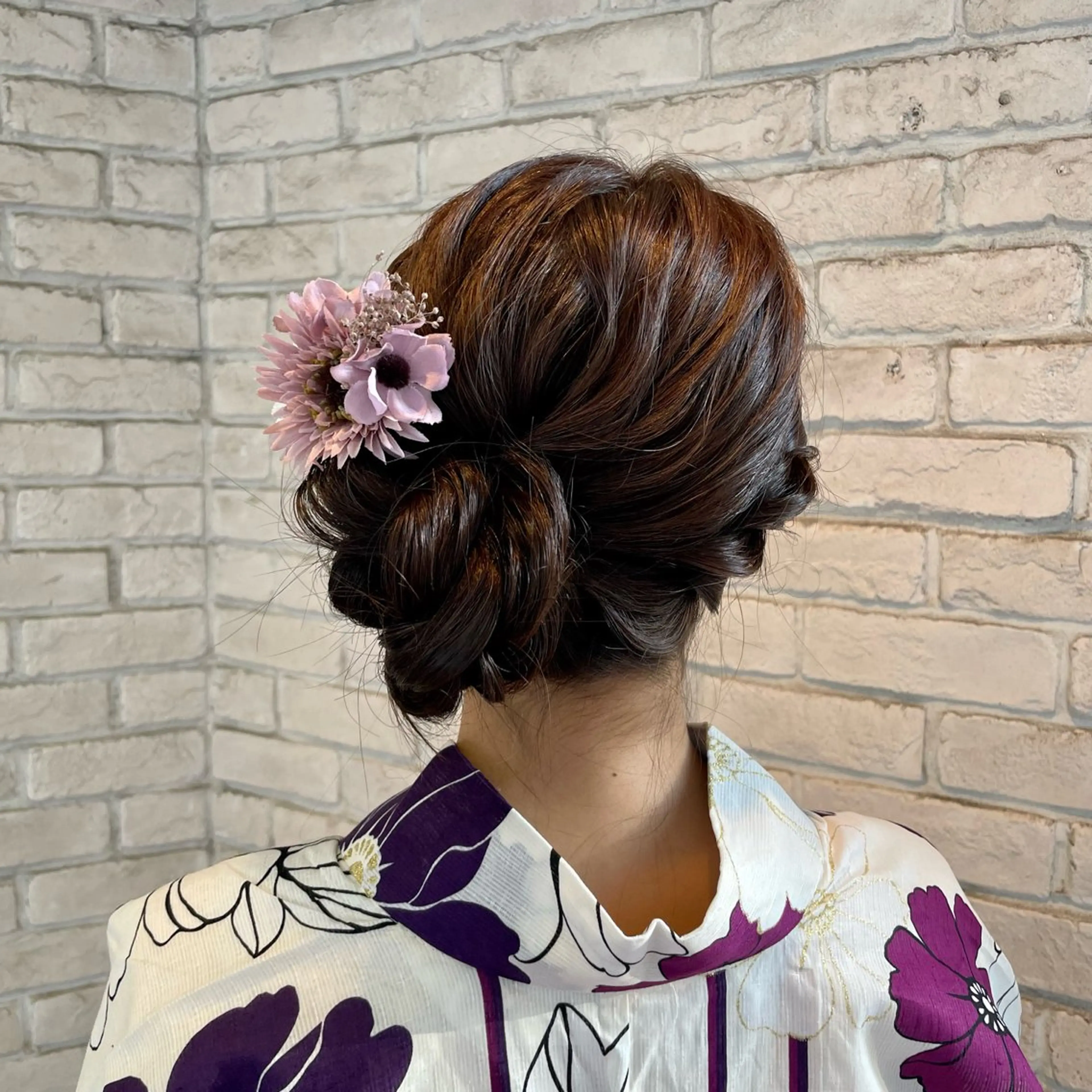 ヘアアレンジ 着付け ヘアメ☯️派手髪 ☯️ルカのヘアスタイル