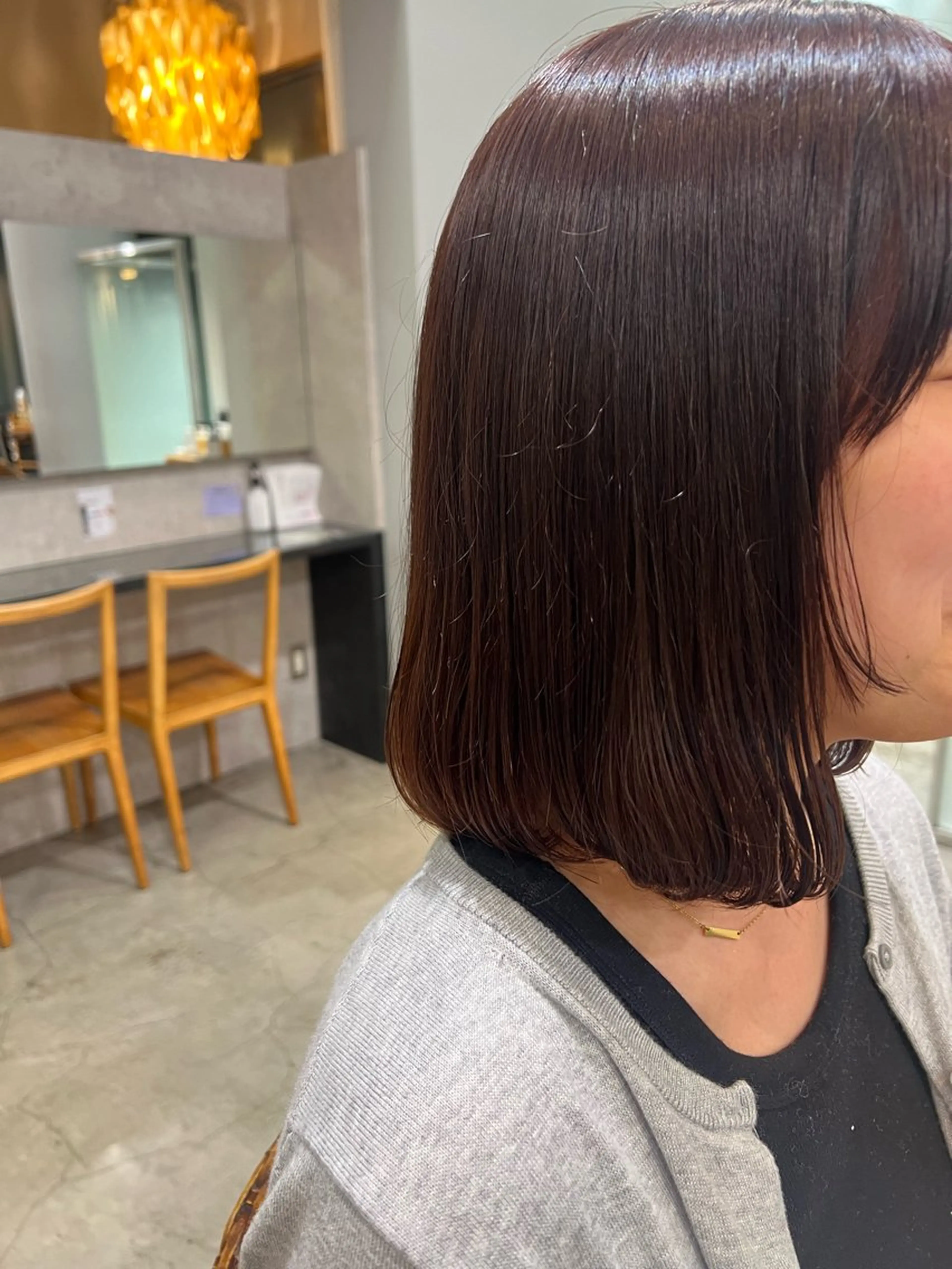 ミディアム パーマ Cura hikari🐣のヘアスタイル