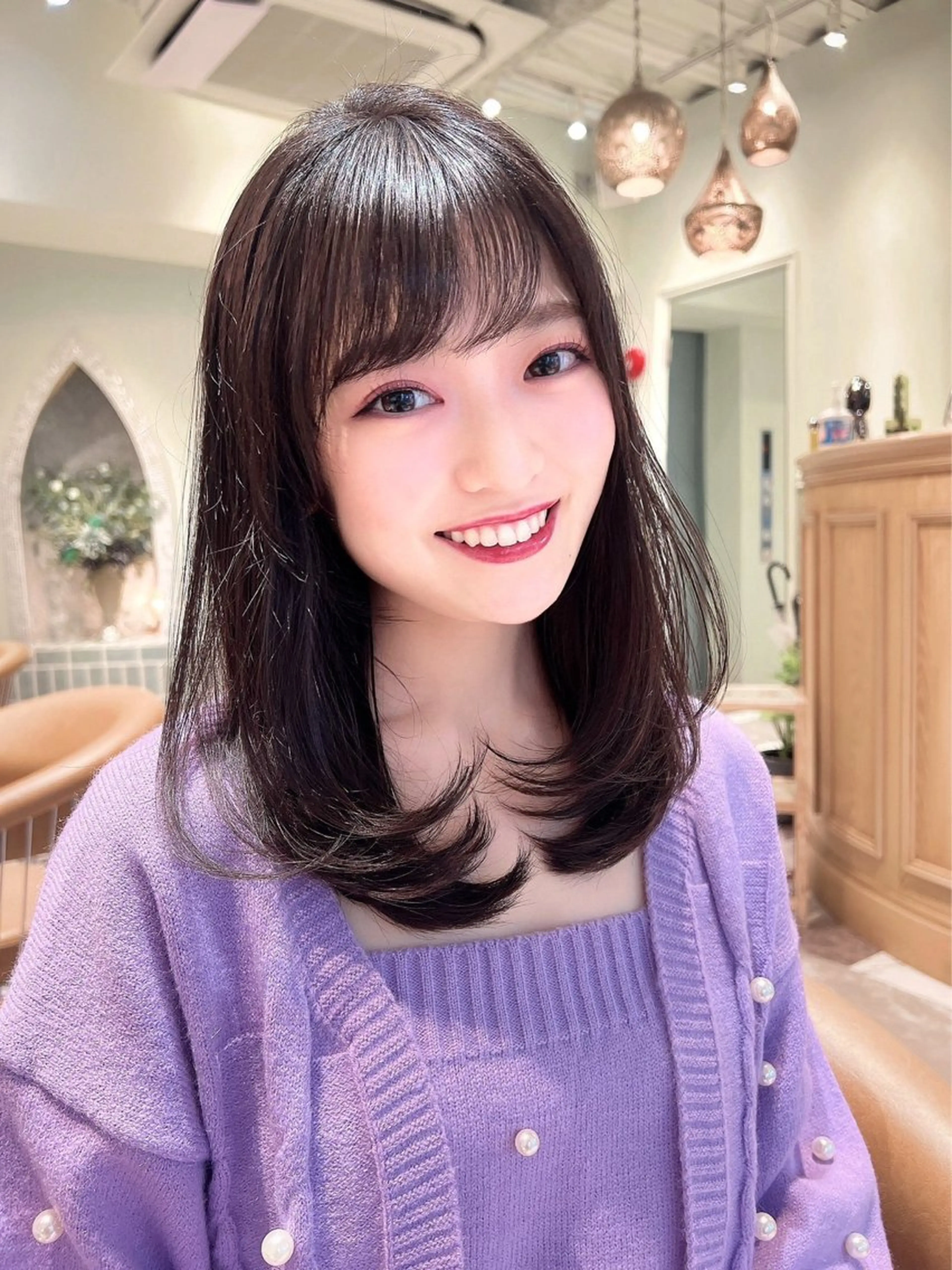 ミディアム Lond  bla-ma所属・ブリーチなしカラー／ 今井春汰のヘアスタイル