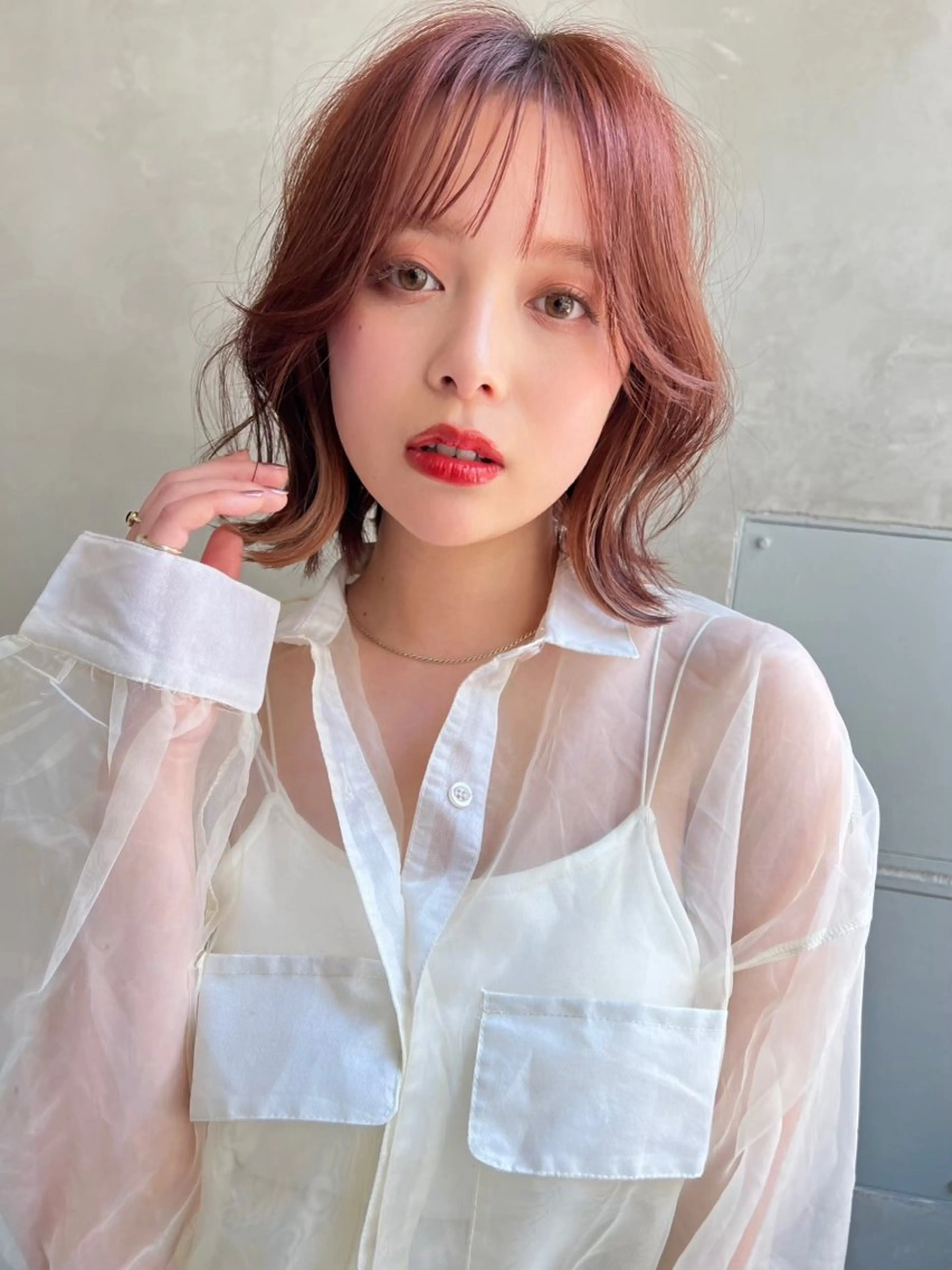 ミディアム カラー インナーカラー Jr.stylist 🎀Sakuraのヘアスタイル