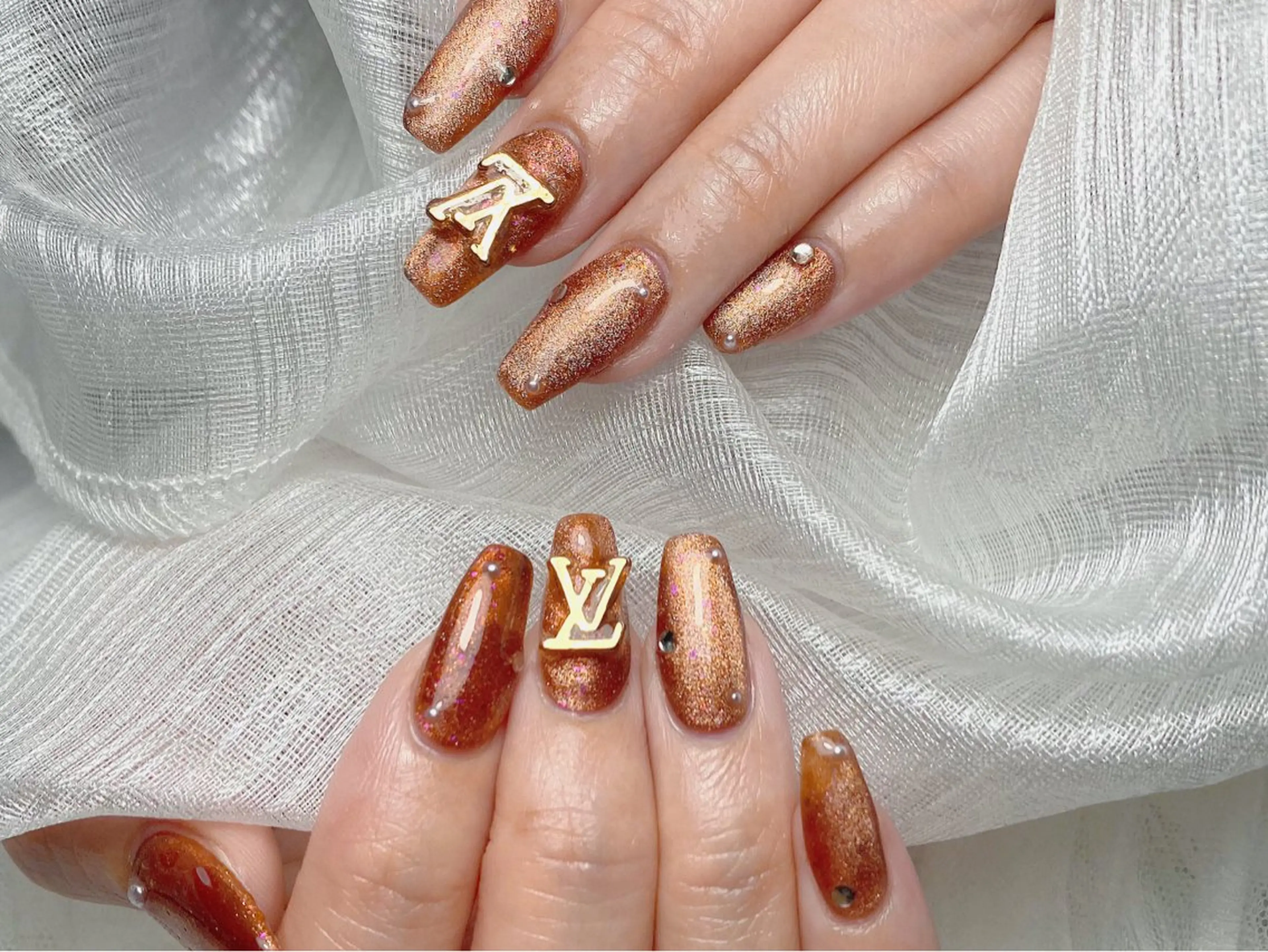 ネイル ワンカラーネイル ストーンネイル Candy nailのネイルデザイン