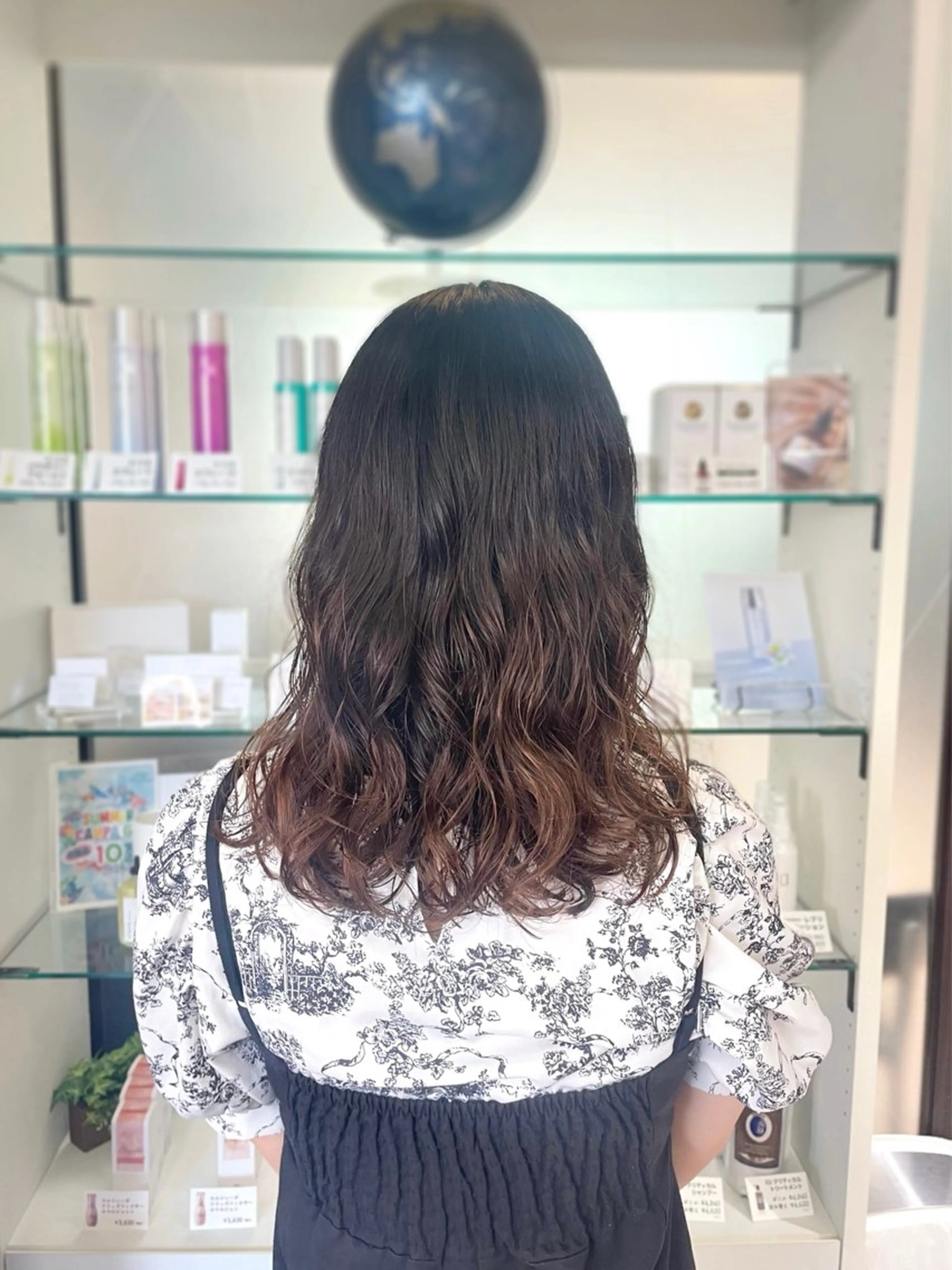 セミロング セミロングパーマ カット パーマ Bleu Terre所属・ブルーテーフ 大泉 遥愛のヘアスタイル