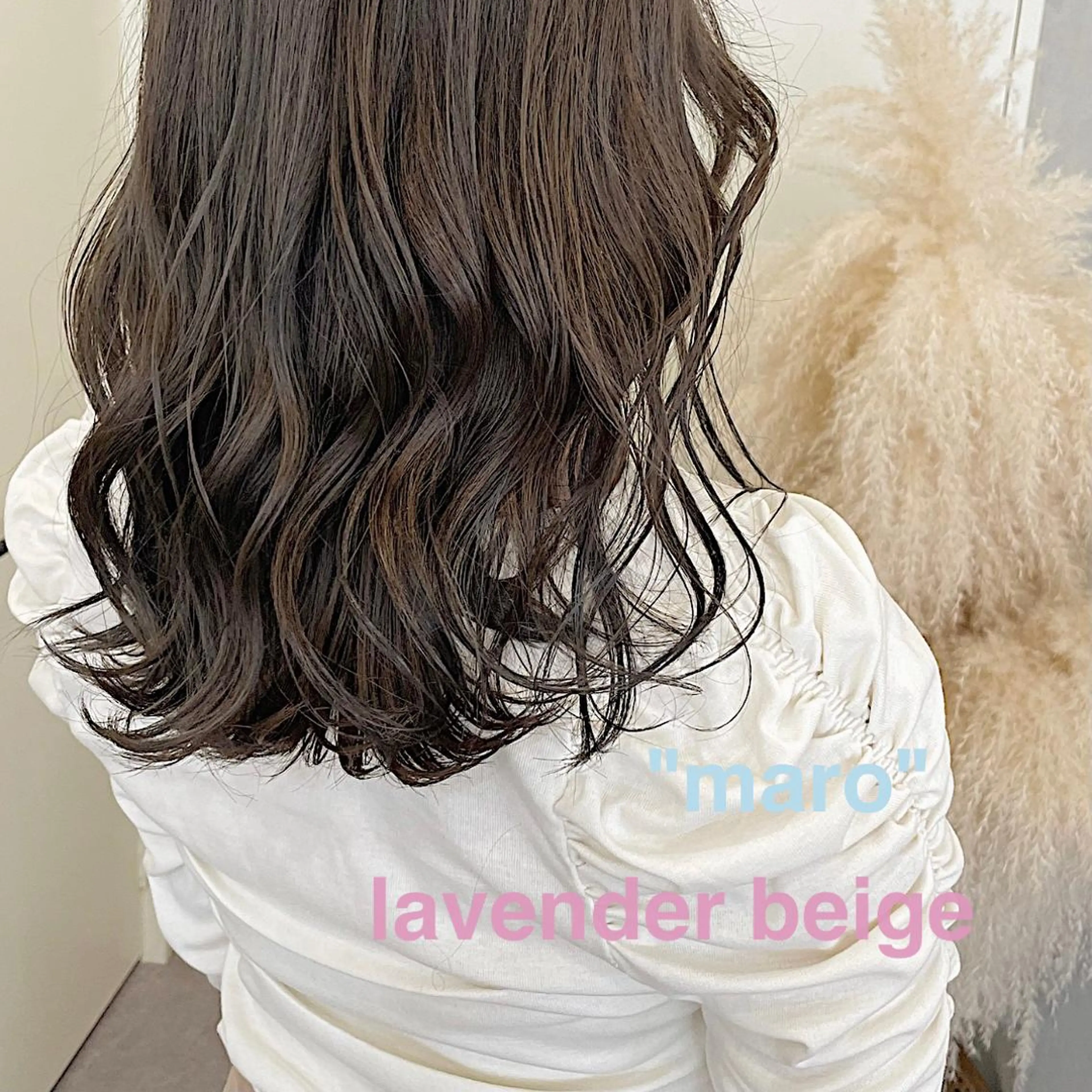 ミディアム カラー ベージュカラー ラベンダーカラー カット Anytime所属・はるか 💐 お悩み改善美容師のヘアスタイル