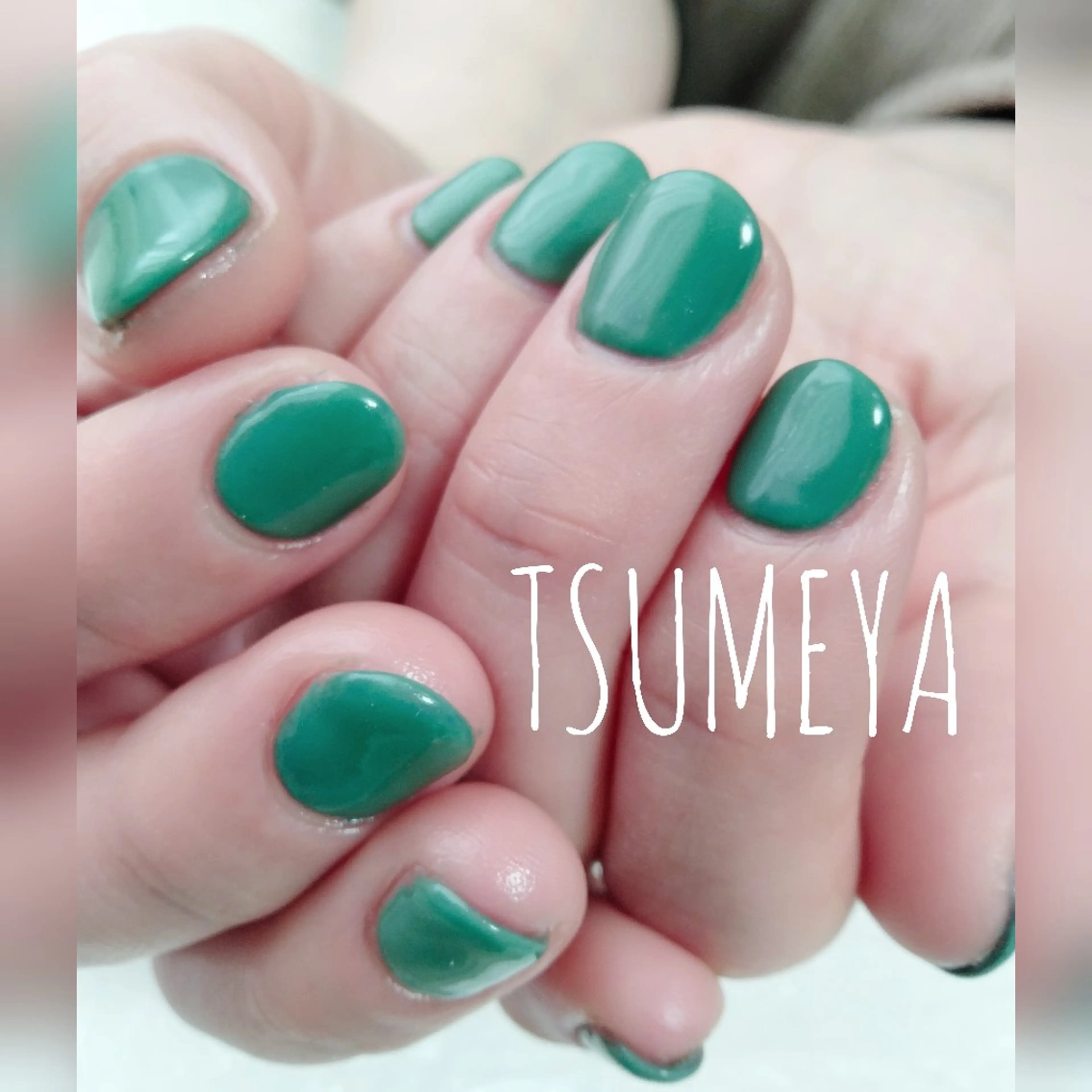 ネイル ワンカラーネイル 春ネイル ハンドネイル _TSUMEYA _のネイルデザイン
