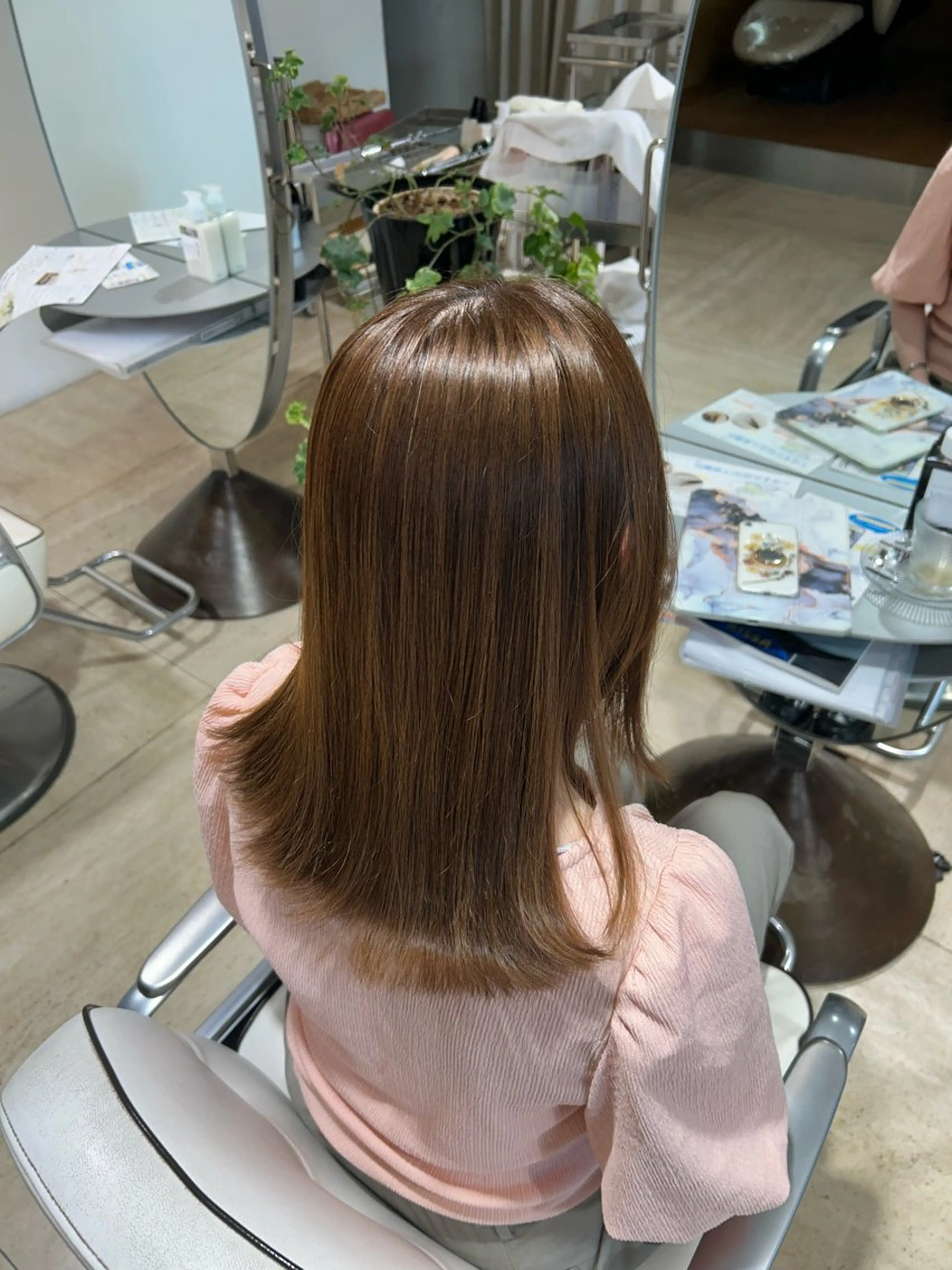トーンアップカラー✨(ブリーチなし)＋トリートメント🫧の写真