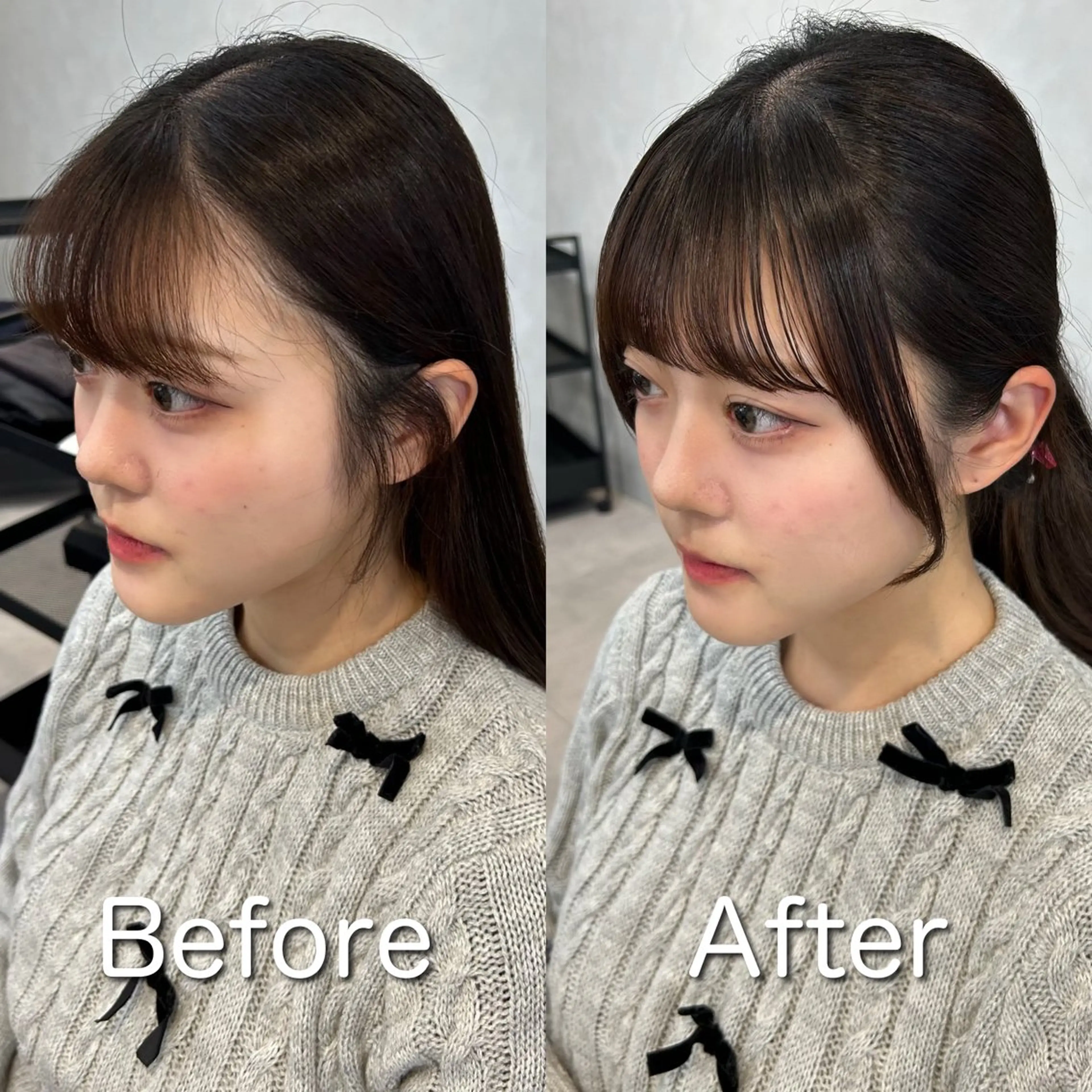 ミディアム 顔周りカット カット ❤️ショートカット ・顔周りカット❤️のヘアスタイル