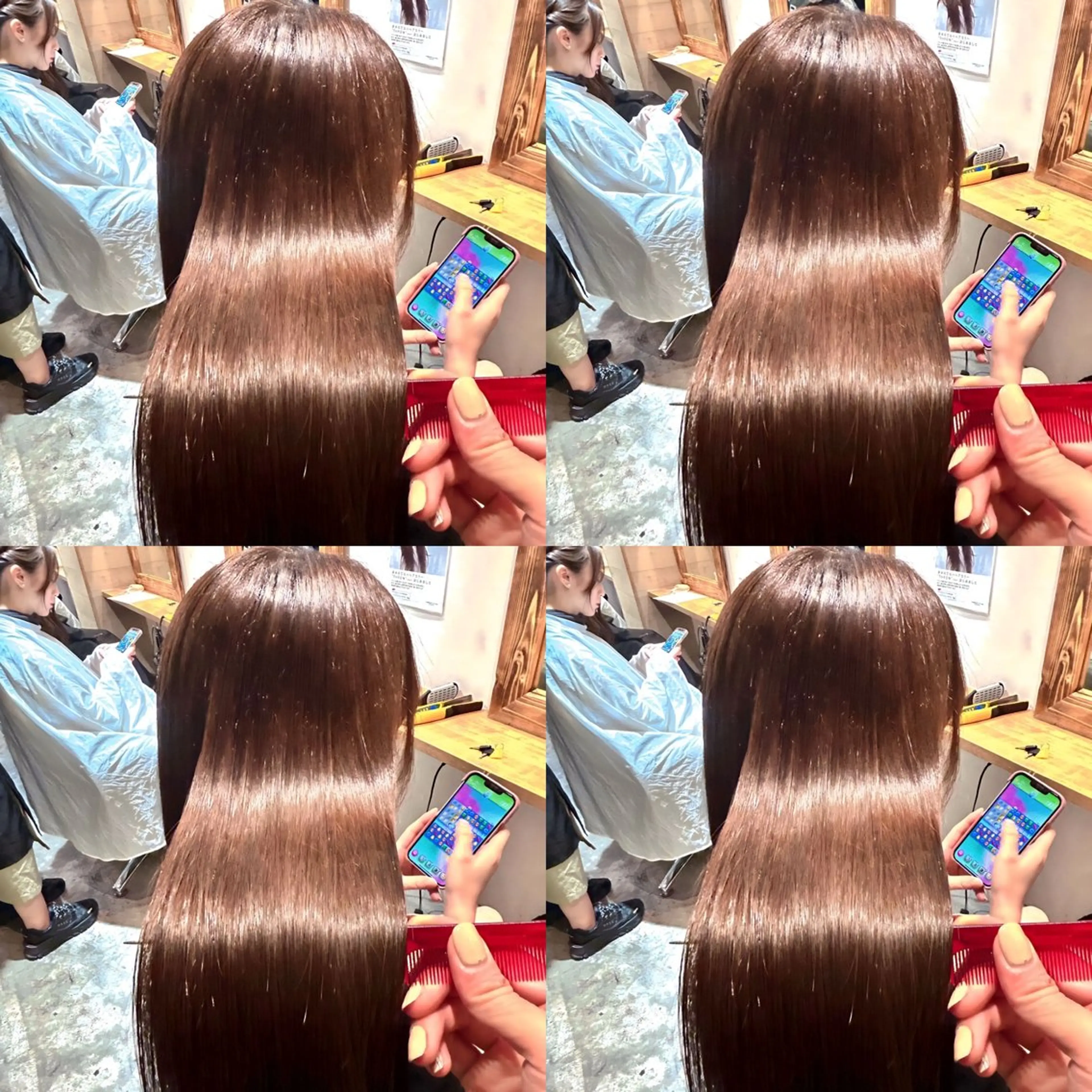ロング カラー グレージュ 髪質改善 カット ヘアカラー トリートメント 韓国レイヤー ×髪質改善✨純大のヘアスタイル