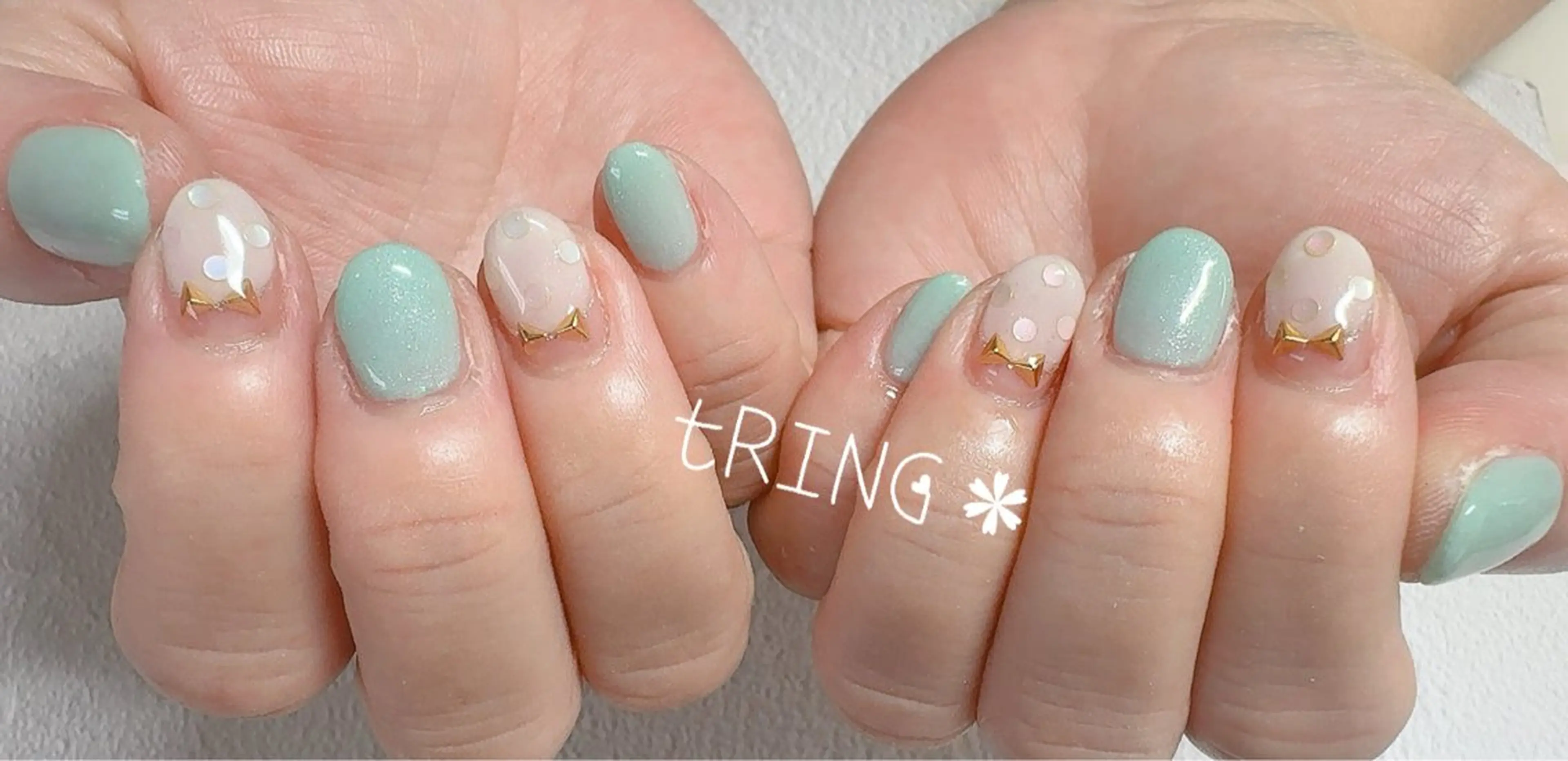 ネイル ハンドネイル tRING＊ しいの木台のネイルデザイン
