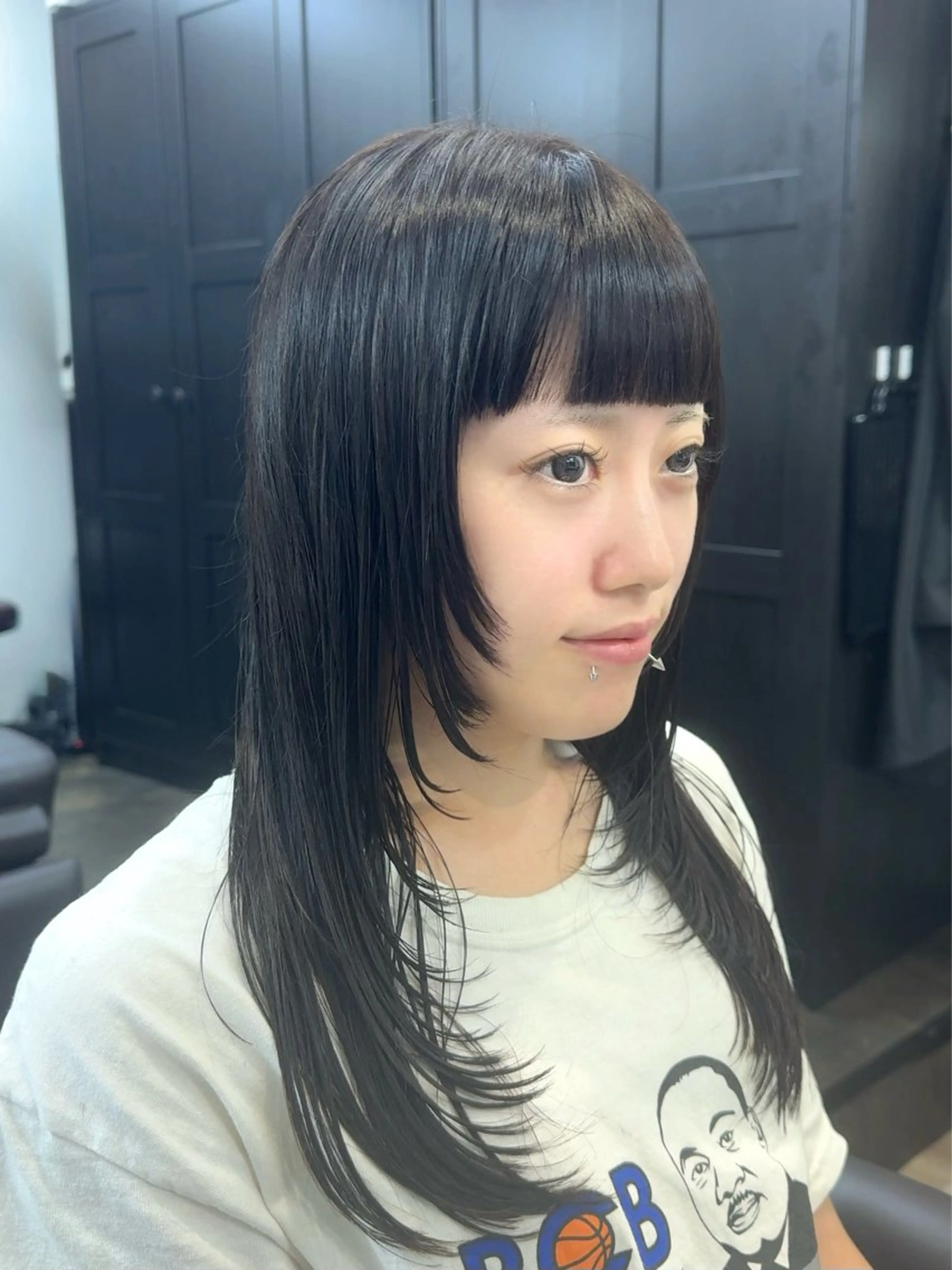 ロング カラー カット ヘアカラー nail＆eyelash　unjour所属・Unjour Kanaのヘアスタイル