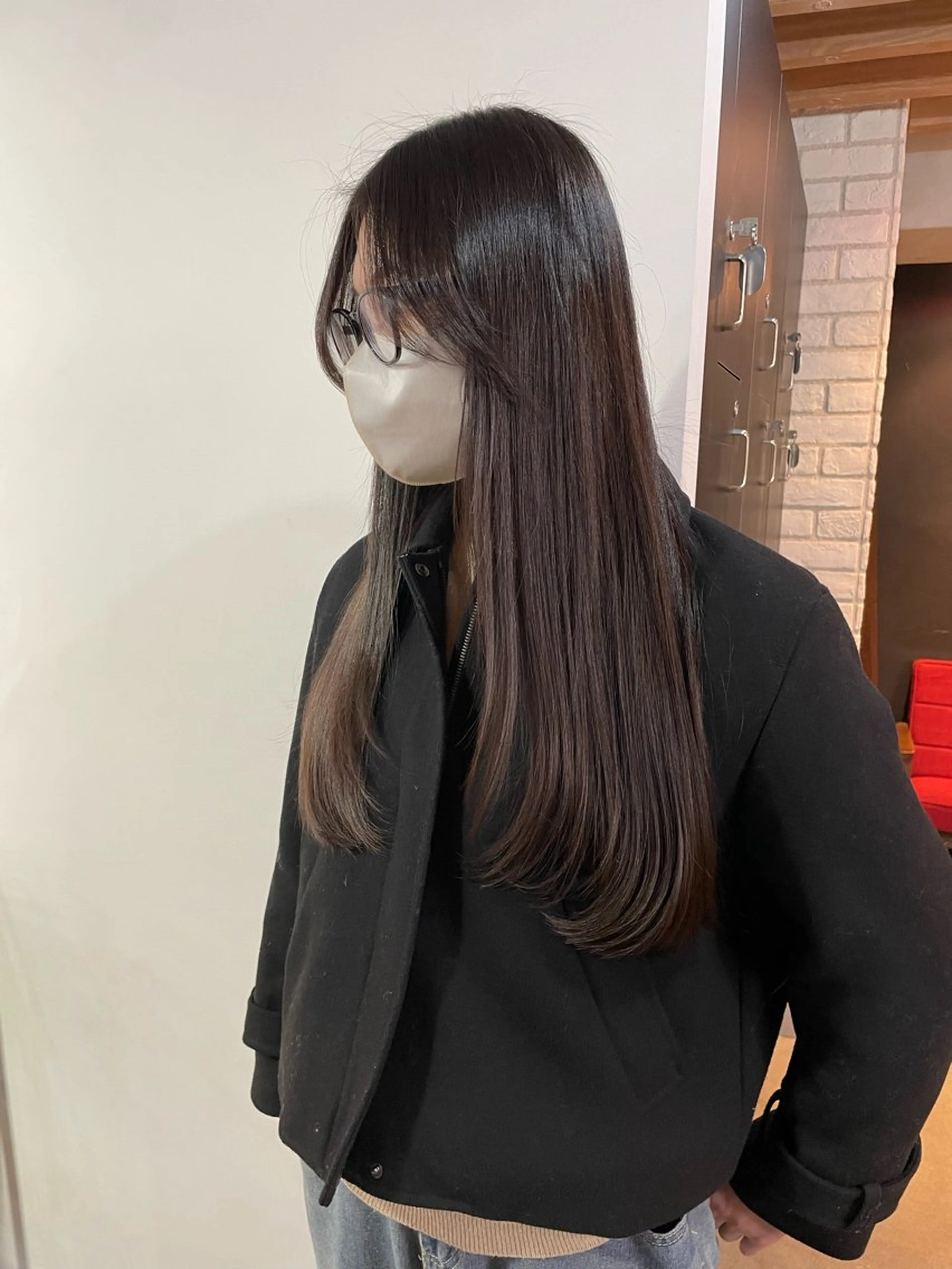 ロング 横山 奈央のヘアスタイル
