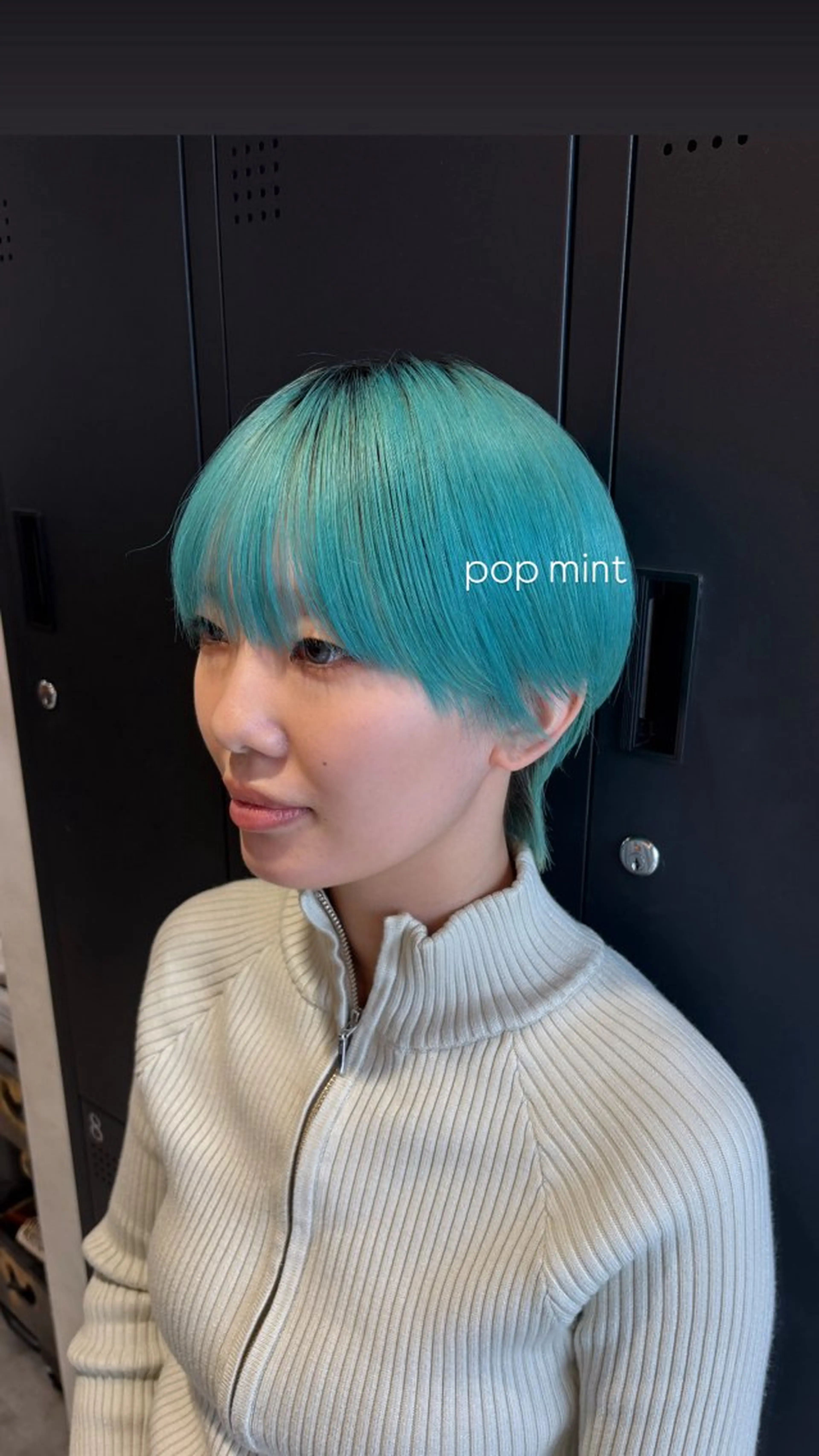 ショート カラー ミント ヘアカラー 茅ヶ崎/ハイトーン/ Ramuのヘアスタイル
