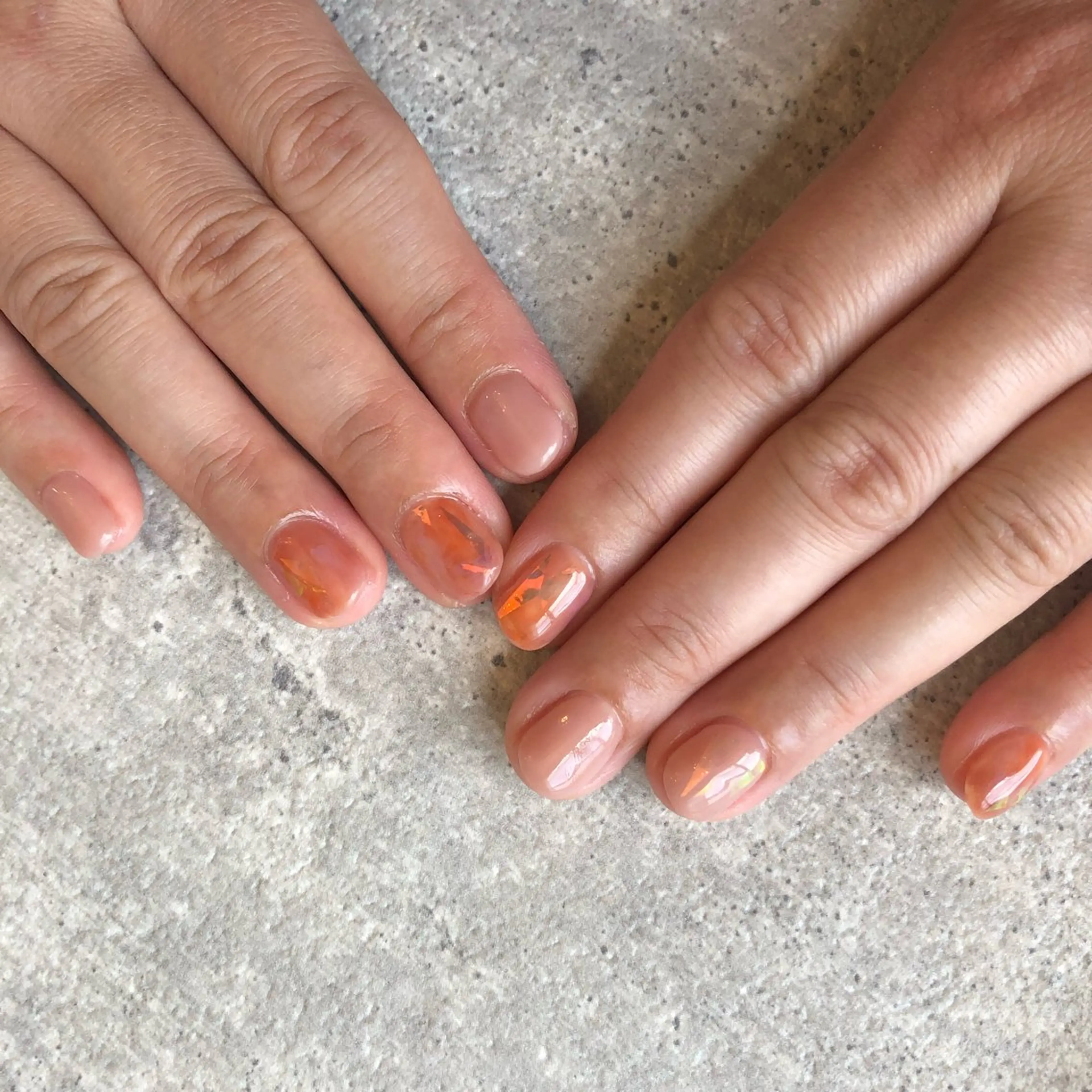 ネイル オーロラネイル ニュアンスネイル Bijou💎✨ Reiのネイルデザイン