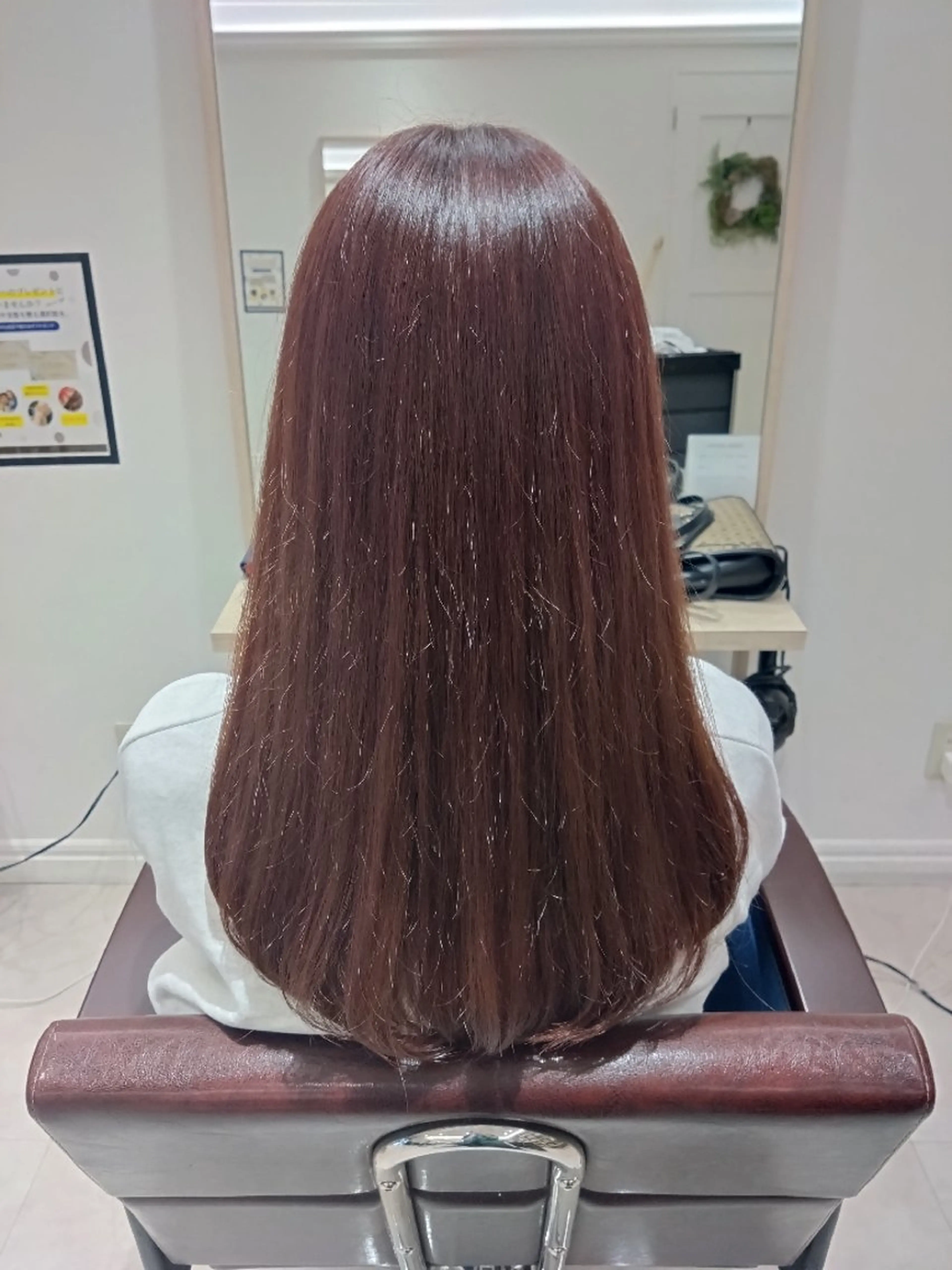 カラー ロング ラベンダーカラー ピンクカラー ピンクラベンダー 中山 樹のヘアスタイル