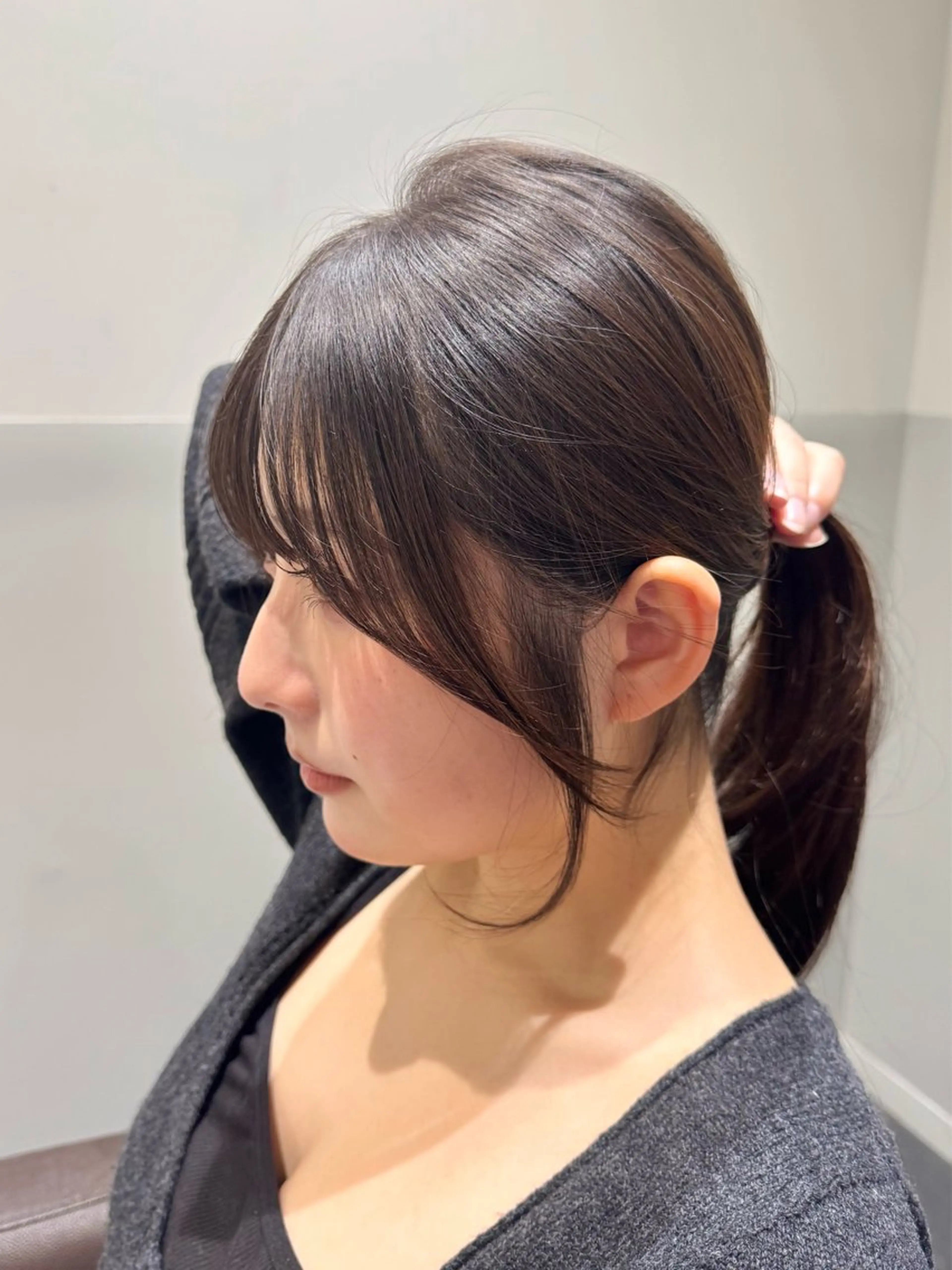 ロング 顔周りカット 小顔カット SALOWIN新宿三丁目【サロウィン】所属・ハッシュレイヤー💐 透明感カラー💐青木のヘアスタイル