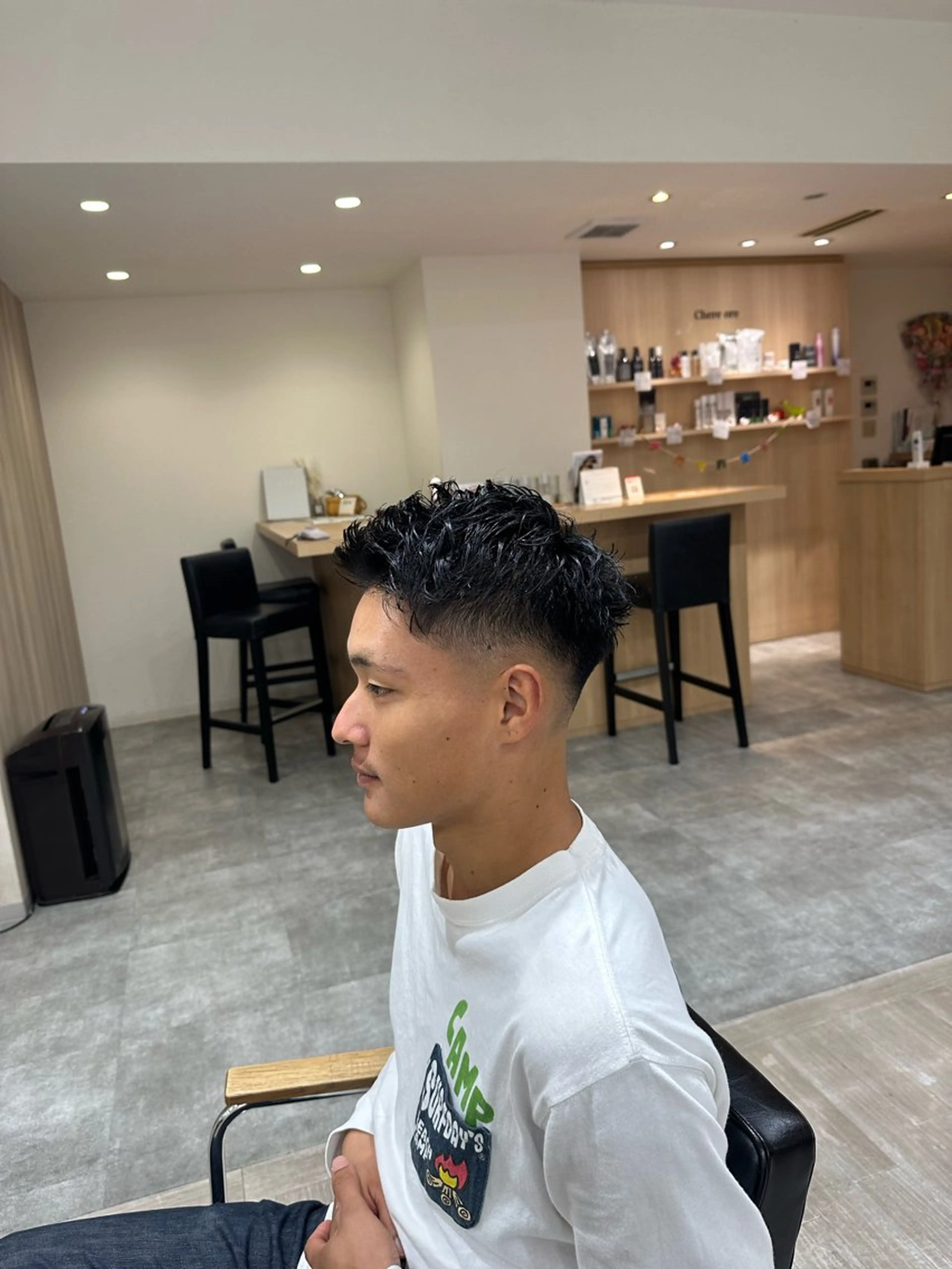 ショート メンズ フェードカット ショートヘア Chere ore 新金岡所属・ツイスパ/フェード /辻諒哉のヘアスタイル