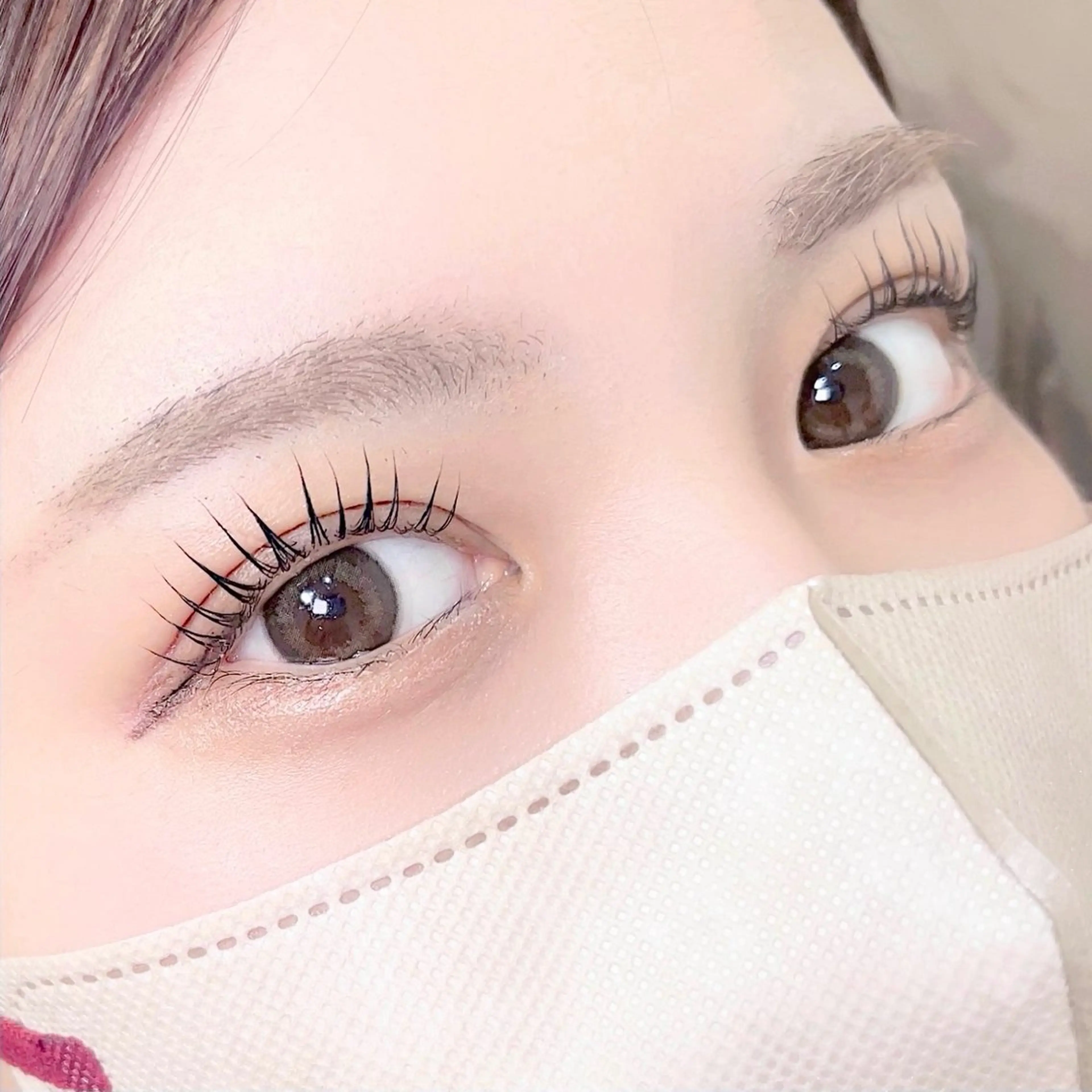 マツエク・マツパ ケラチンラッシュリフト Dカール まつげ家Kurun渋谷店所属・まつげ家Kurun manamiのマツエク・マツパデザイン