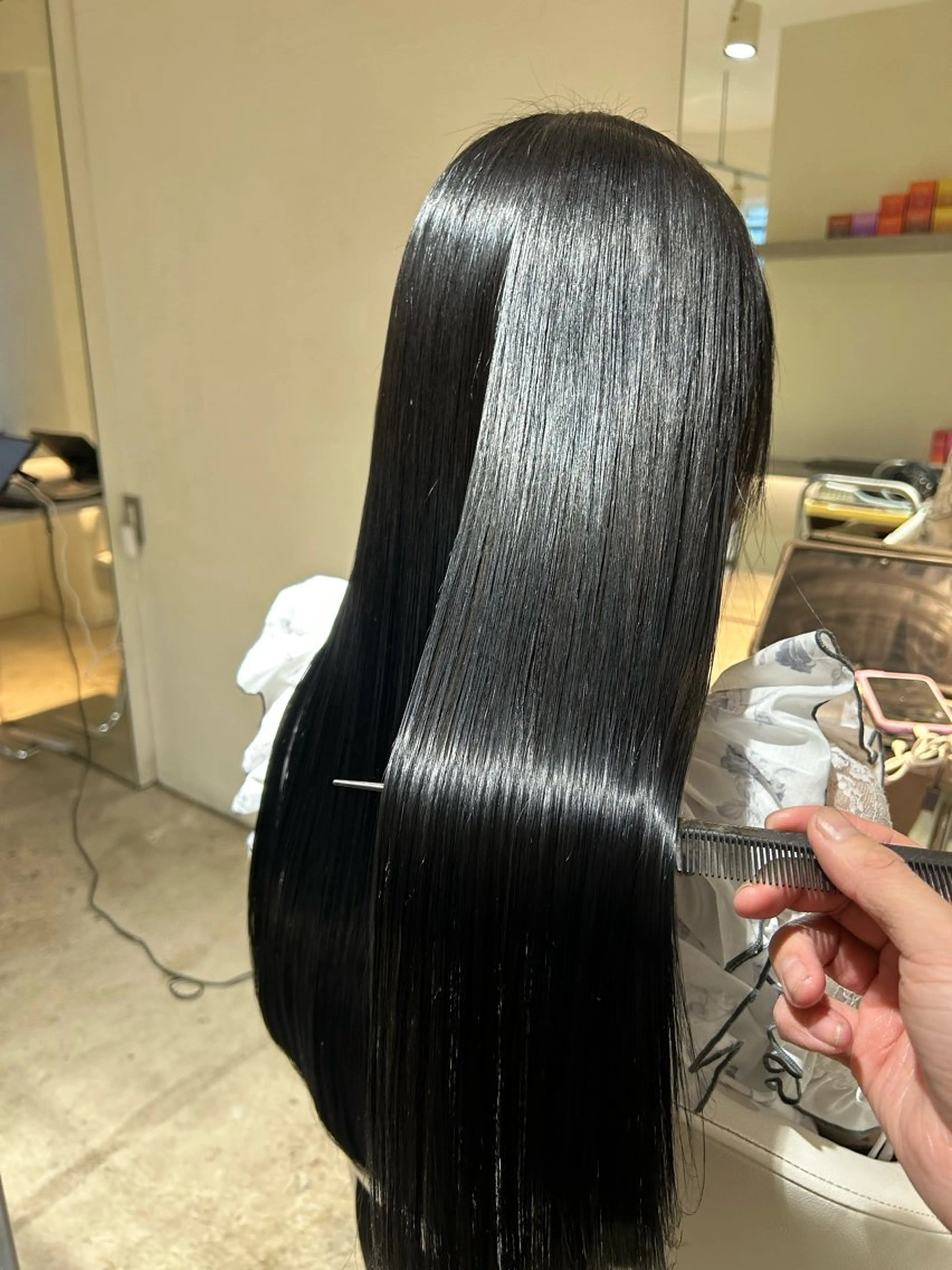 ロング カラー カット ヘアカラー 縮毛矯正 トリートメント ヘアセット モテ髪提案します💕 髪質改善宗一郎のヘアスタイル