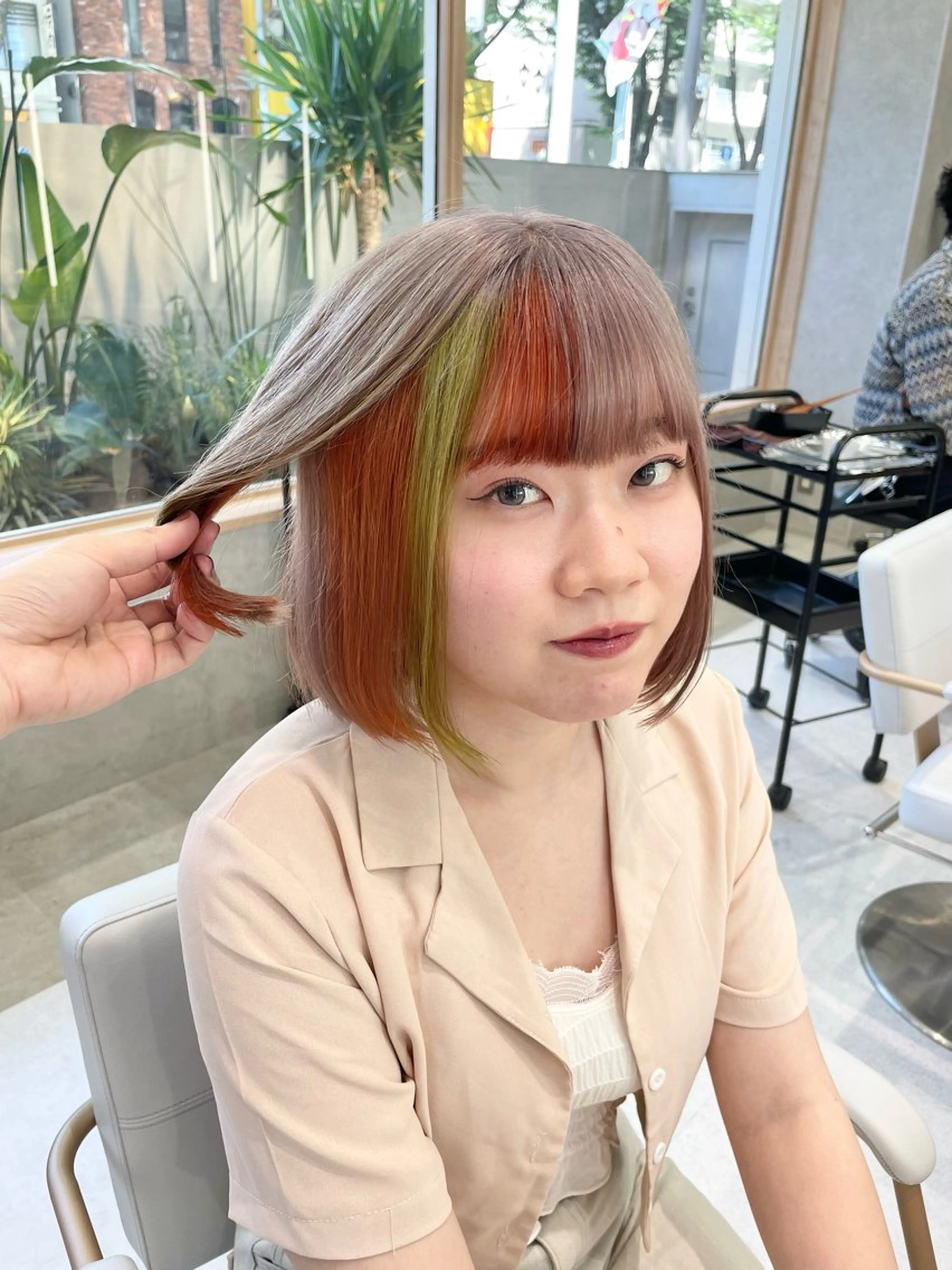 ミディアム カラー 艶髪・透明感カラー ✨若松良樹のヘアスタイル