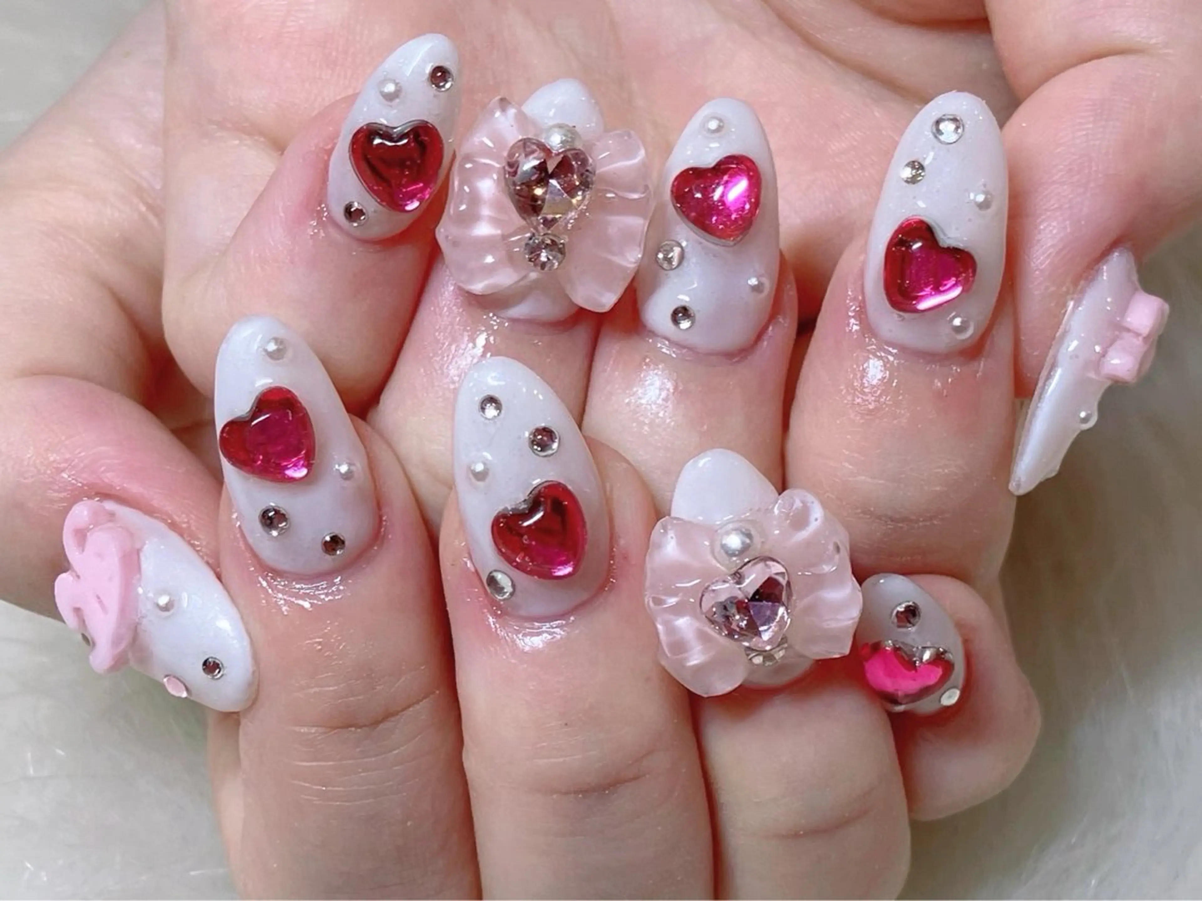 2番人気【ジェル】パーツつけ放題12980円（Gel nails&parts）の写真