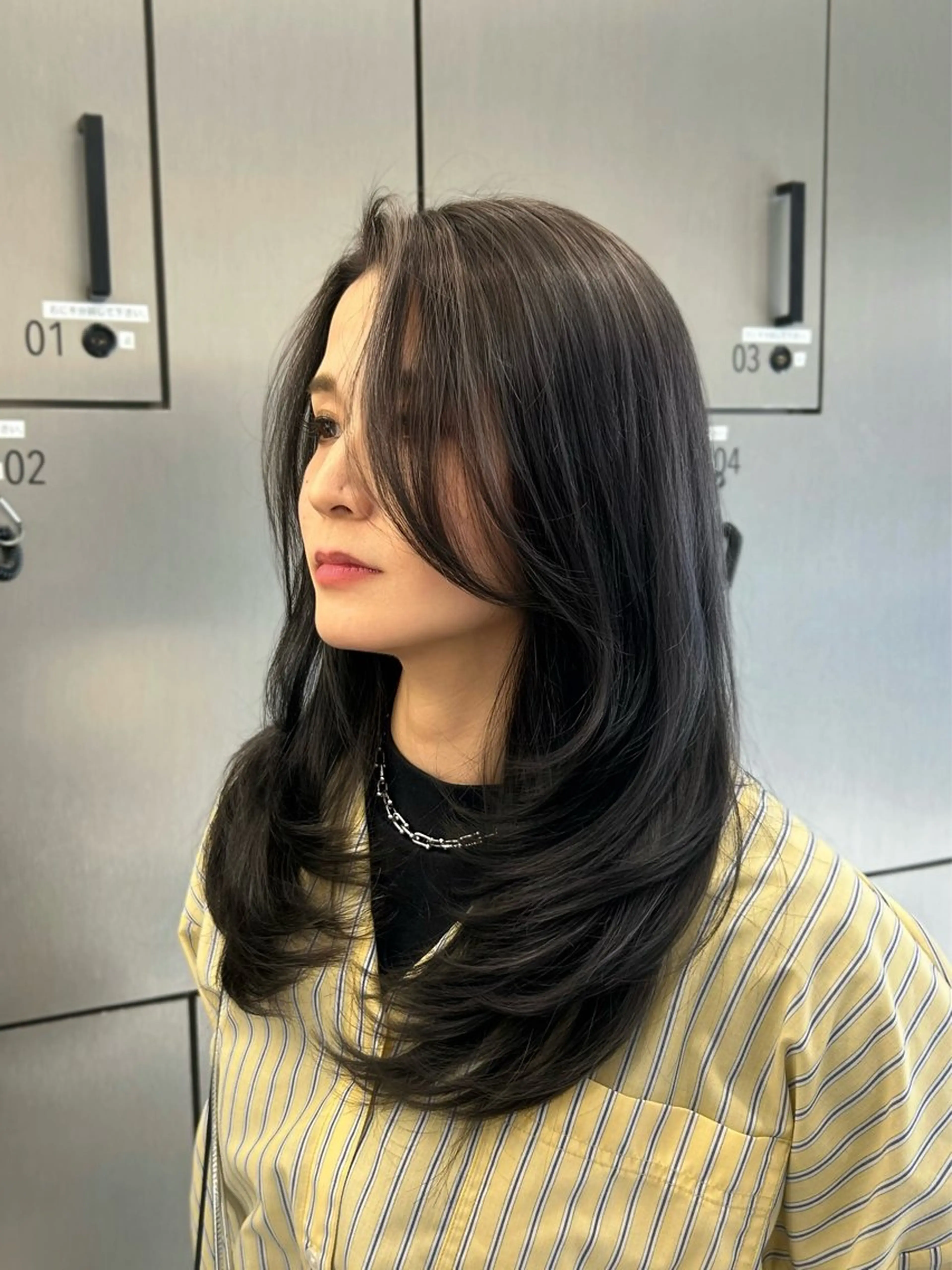 ロング 外国人風カラー ハイライト レイヤーカット カット ヘアカラー 大人レイヤー/艶髪 🇺🇸TOMONAのヘアスタイル