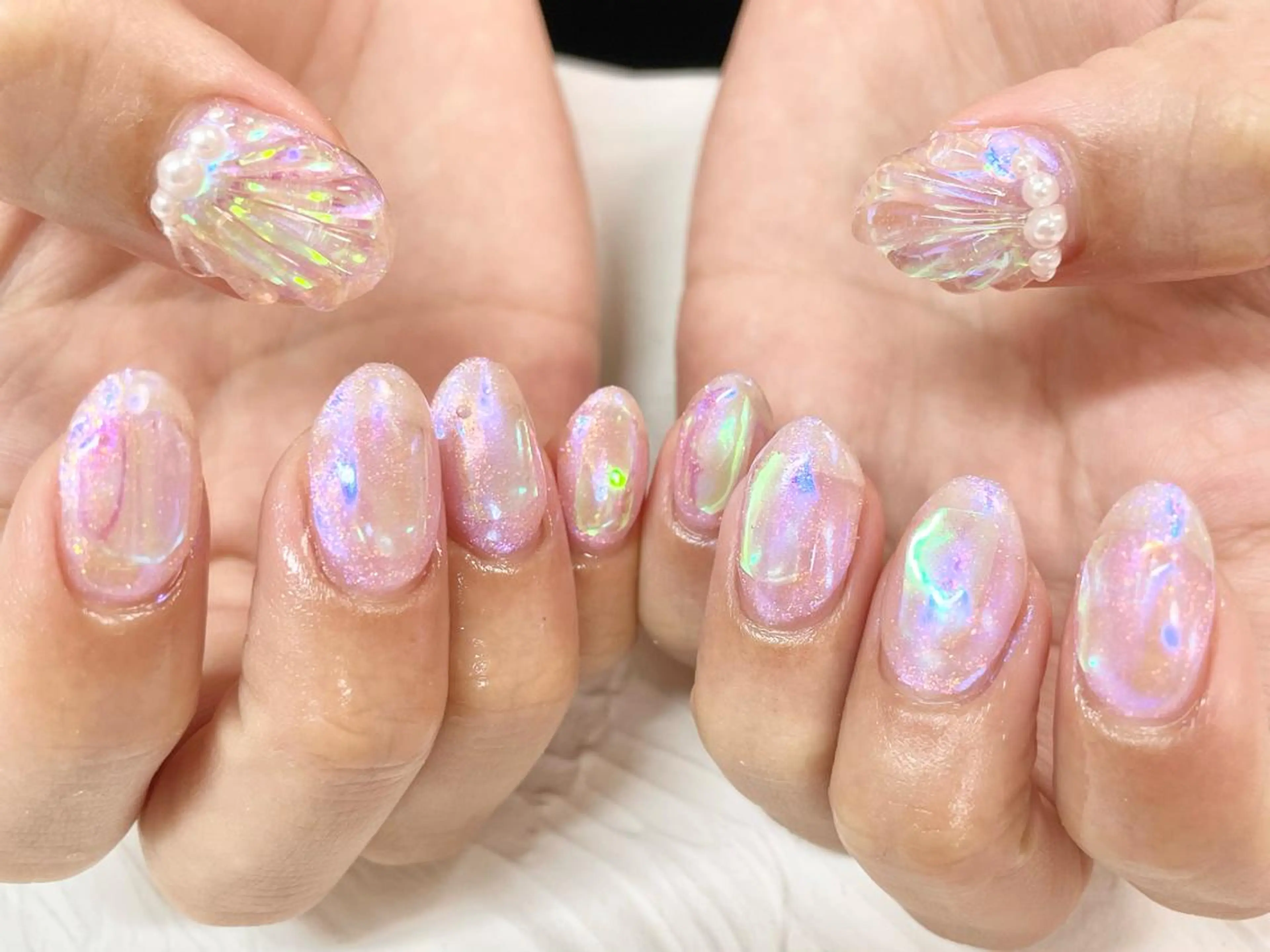 ネイル 氷ネイル・うるうるネイル ハンドネイル フットネイル 🎀AYAKO 🎀中韓ネイルのネイルデザイン