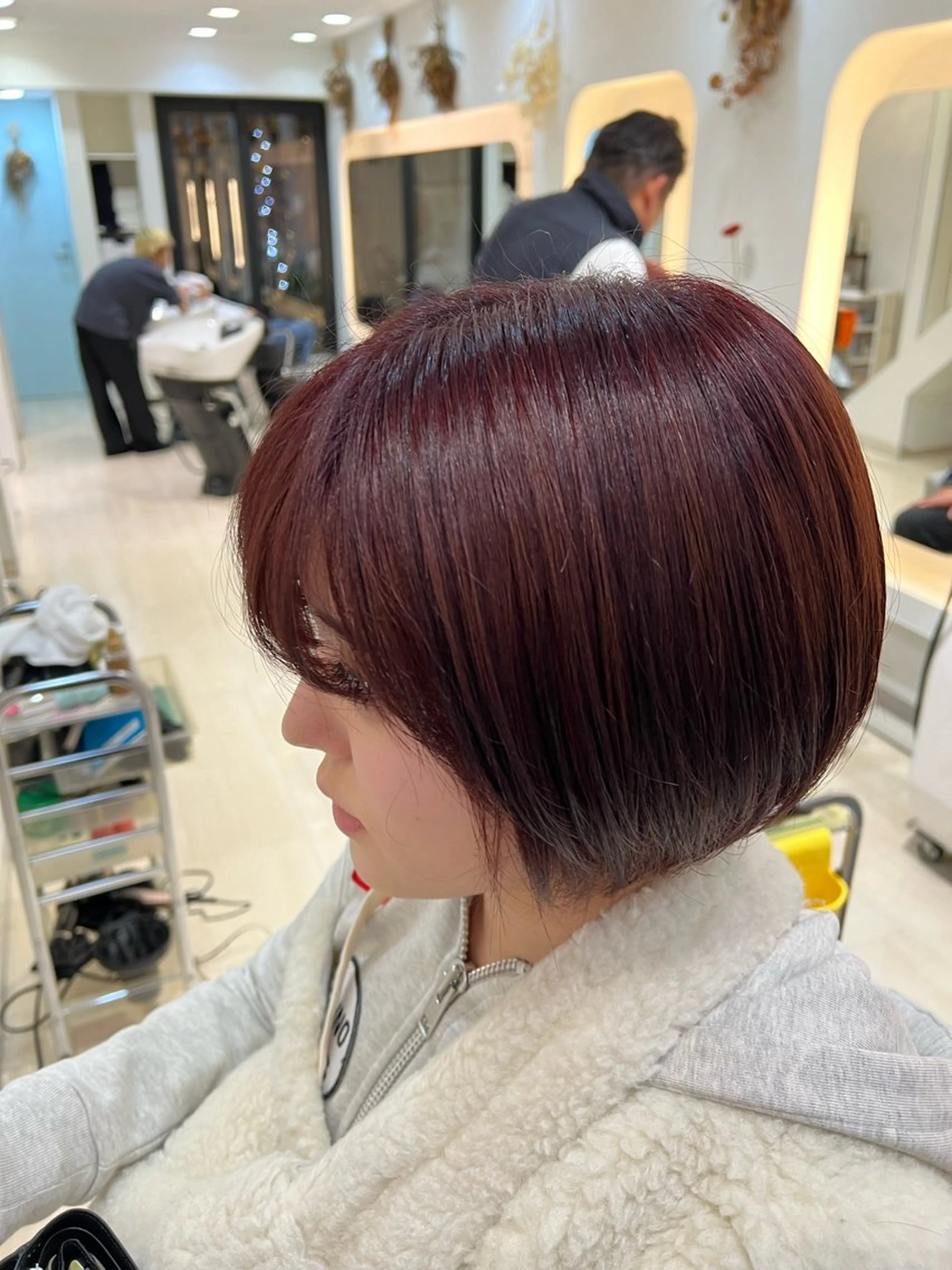 ショート パーマ カット ヘアカラー トリートメント 堀井 凌平のヘアスタイル