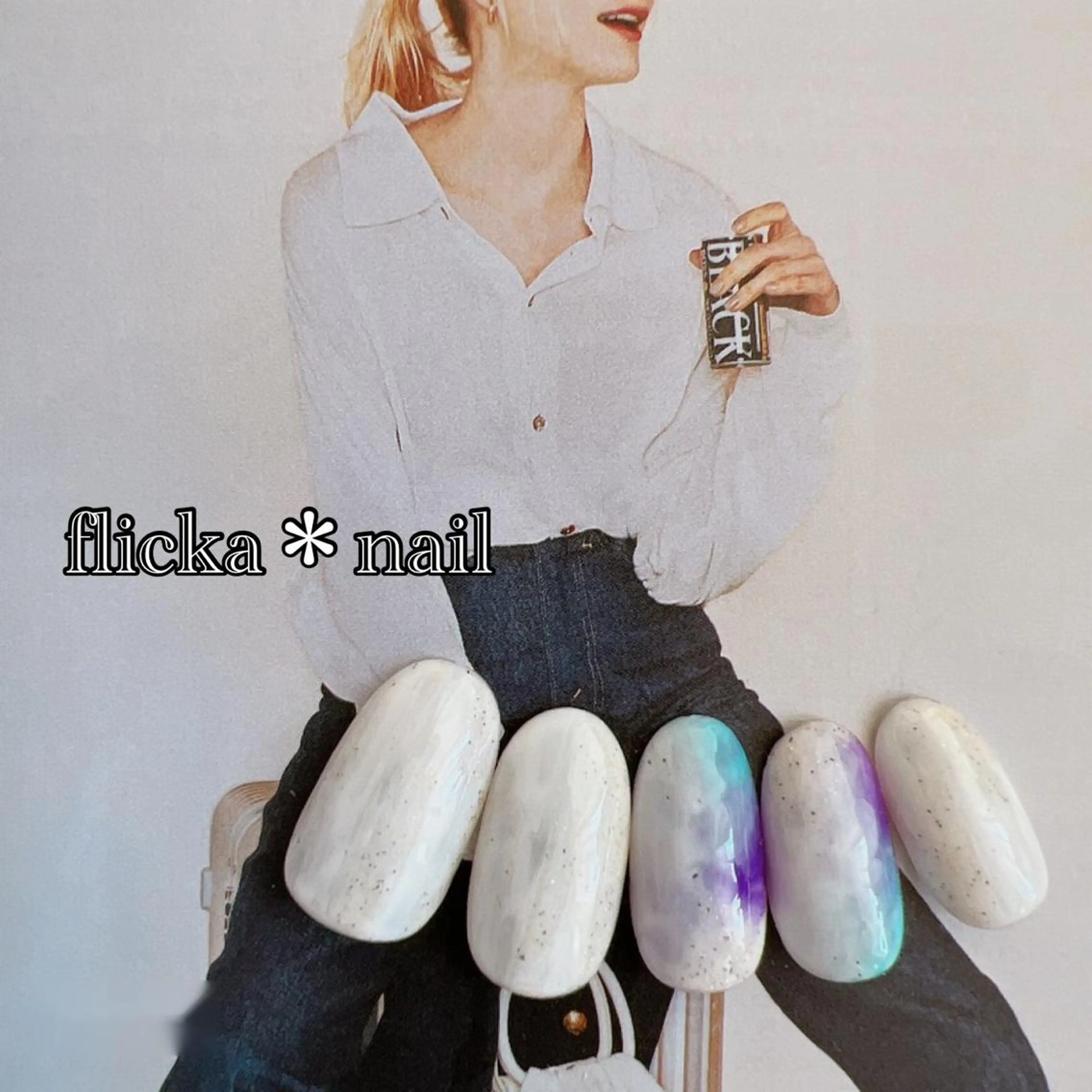 ネイル 大理石ネイル(マーブル) ハンドネイル flicka＊nail所属・flicka* nailのネイルデザイン