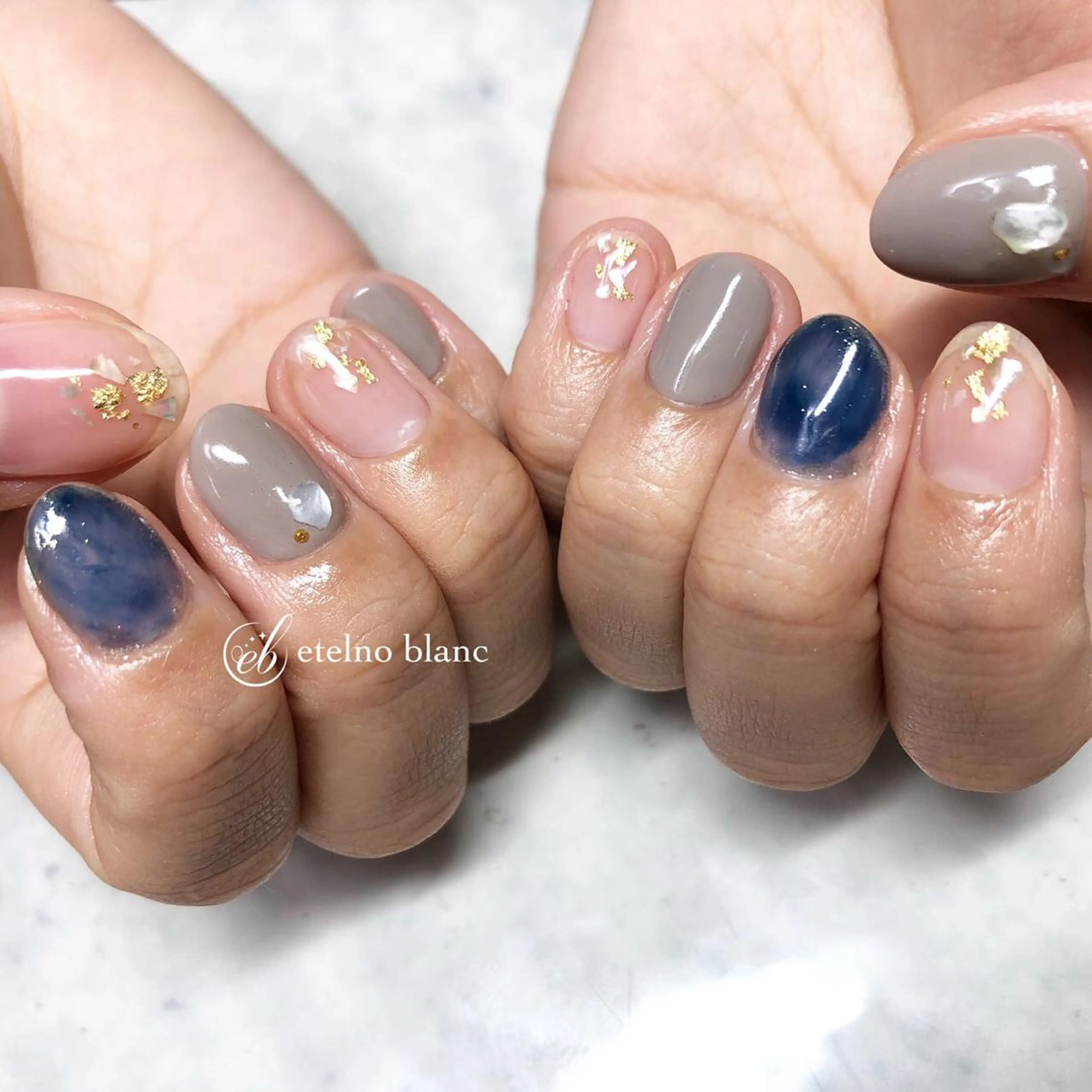 ネイル etelno blanc中目黒のネイルデザイン