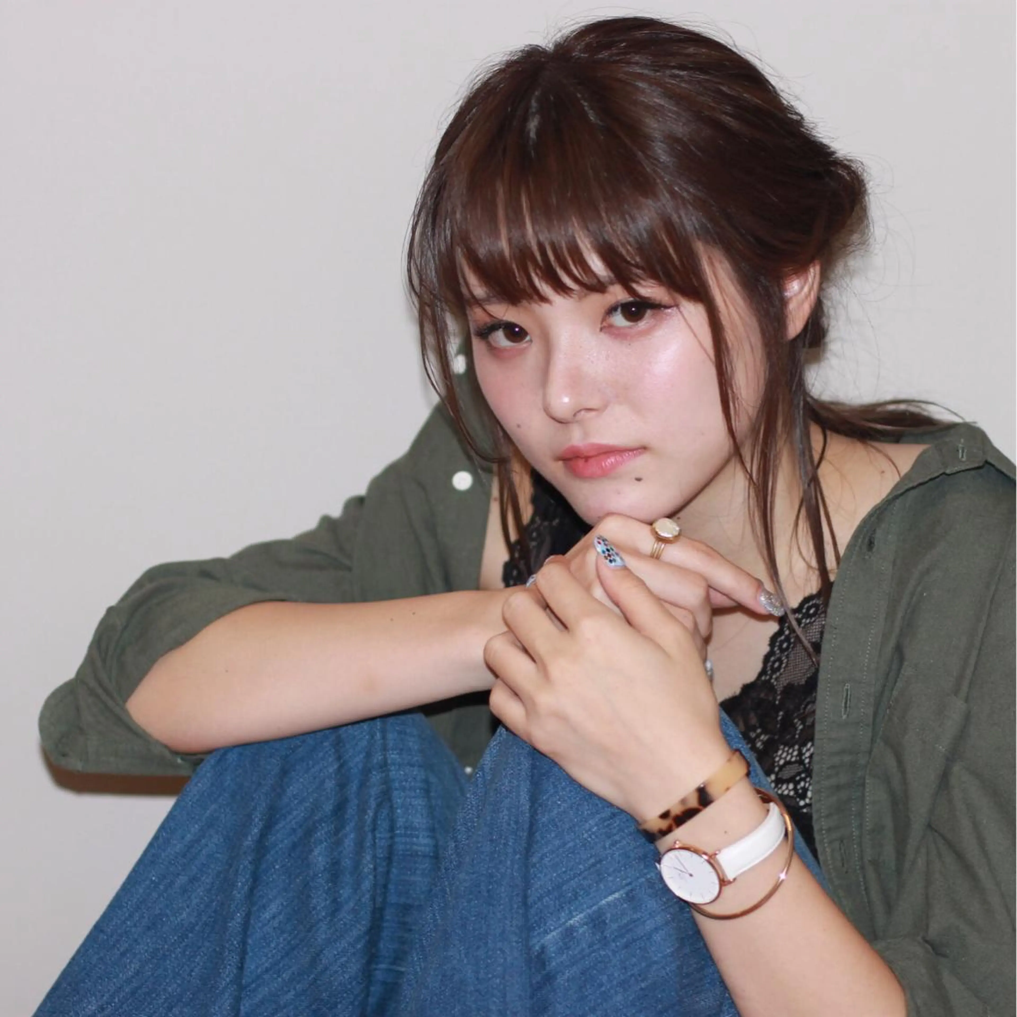 セミロング ヘアアレンジ 上川 美幸のヘアスタイル