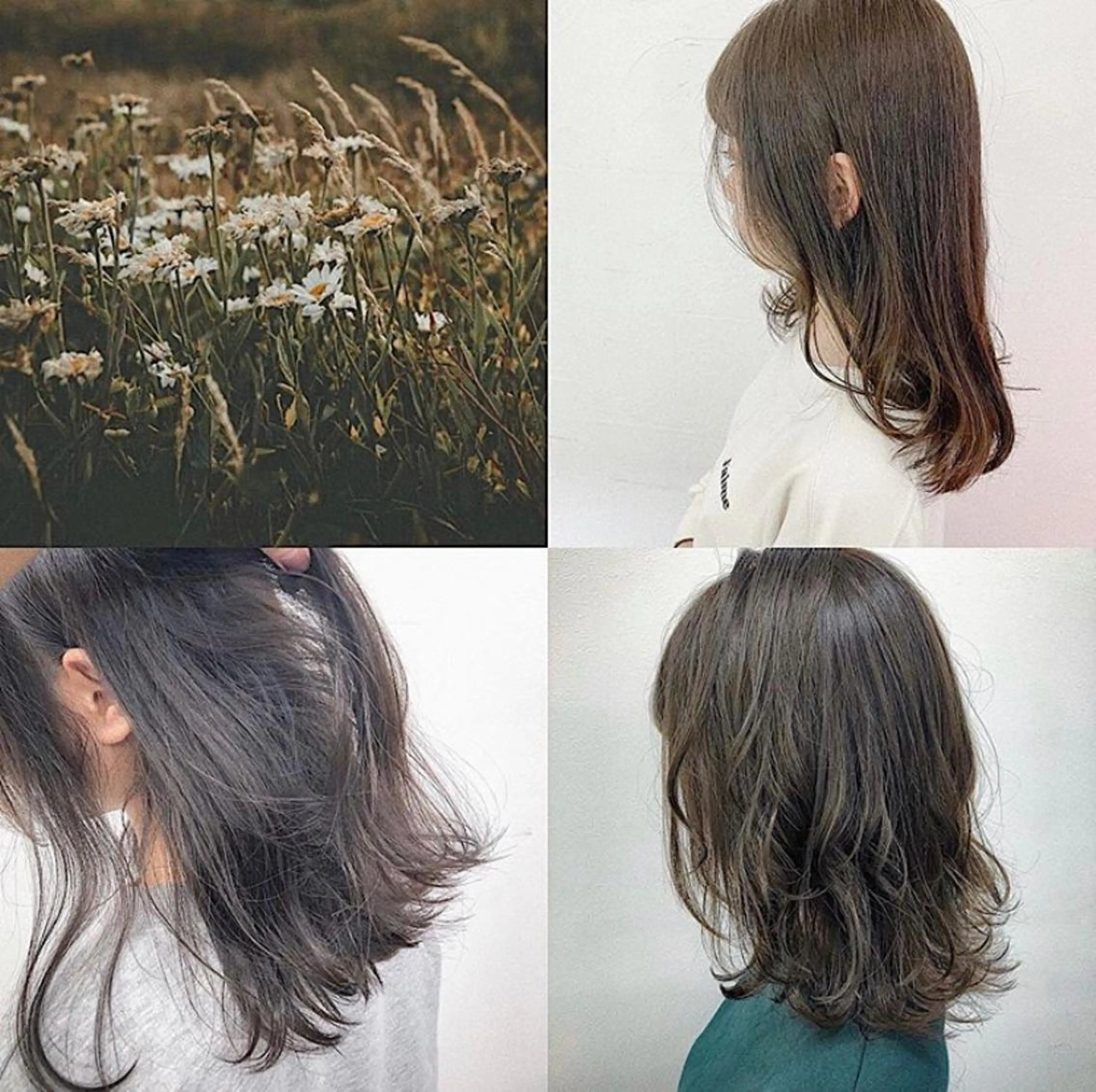 ロング カラー ヘアアレンジ メンズ メンズブリーチ ブリーチ 透明感カラー ブリーチなしカラー 🦋重くない暗髪🦋 Hana🦋のヘアスタイル