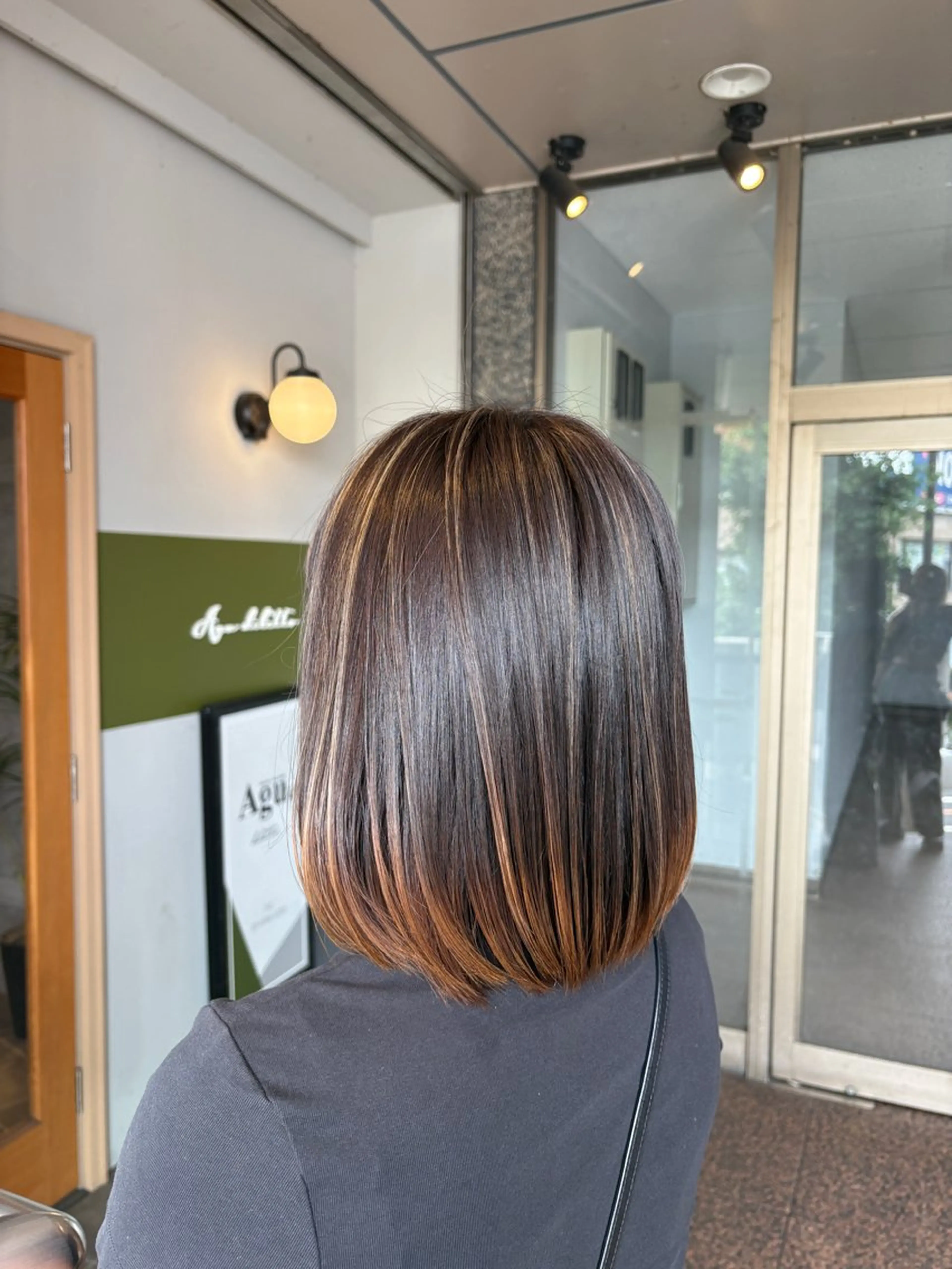 ミディアム カラー ヘアカラー トリートメント Akko💋 モデル大募集です！のヘアスタイル