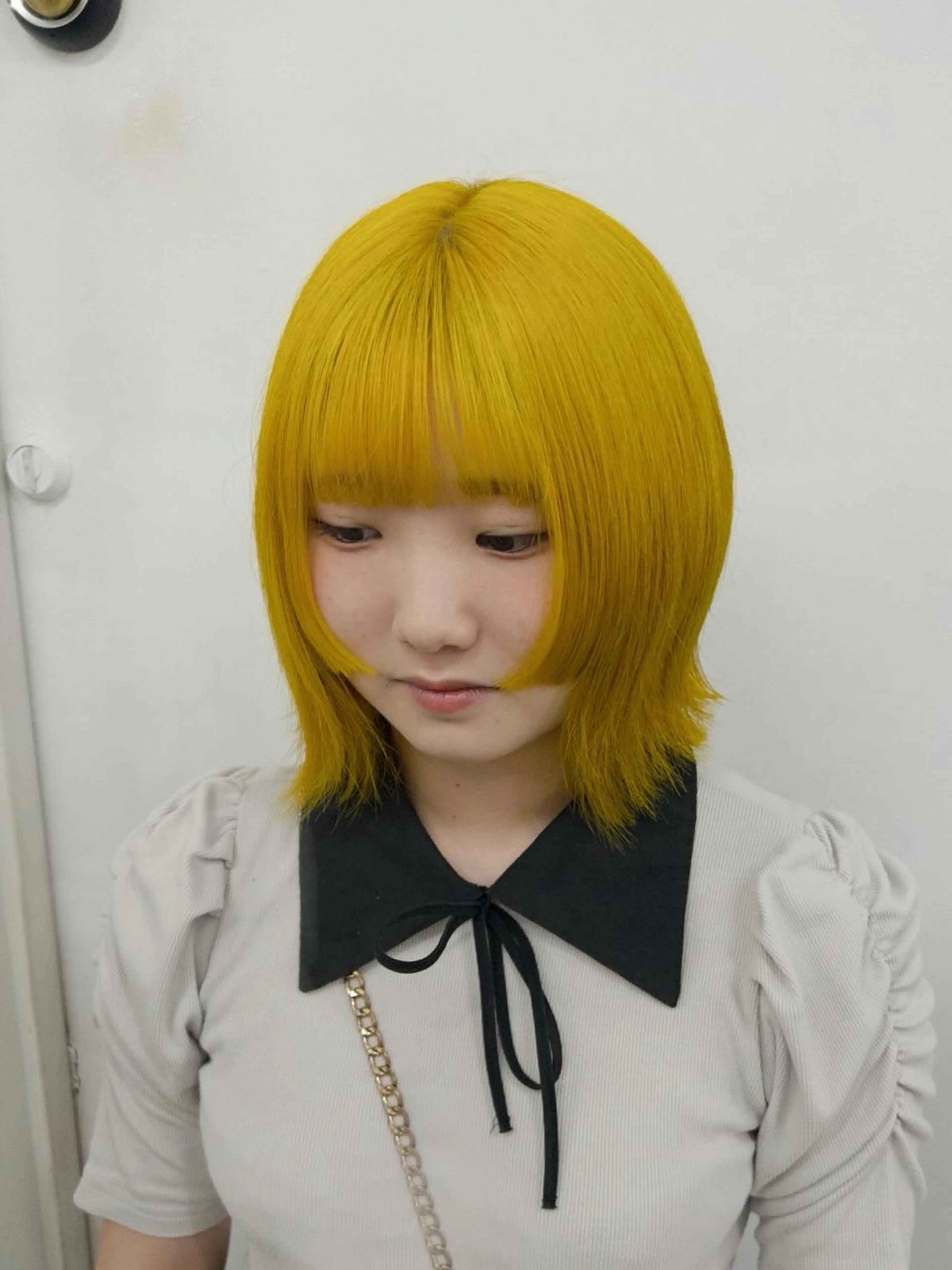 ショート カラー イエローカラー ヘアカラー "kii"福岡美容室 /Nene🍑のヘアスタイル