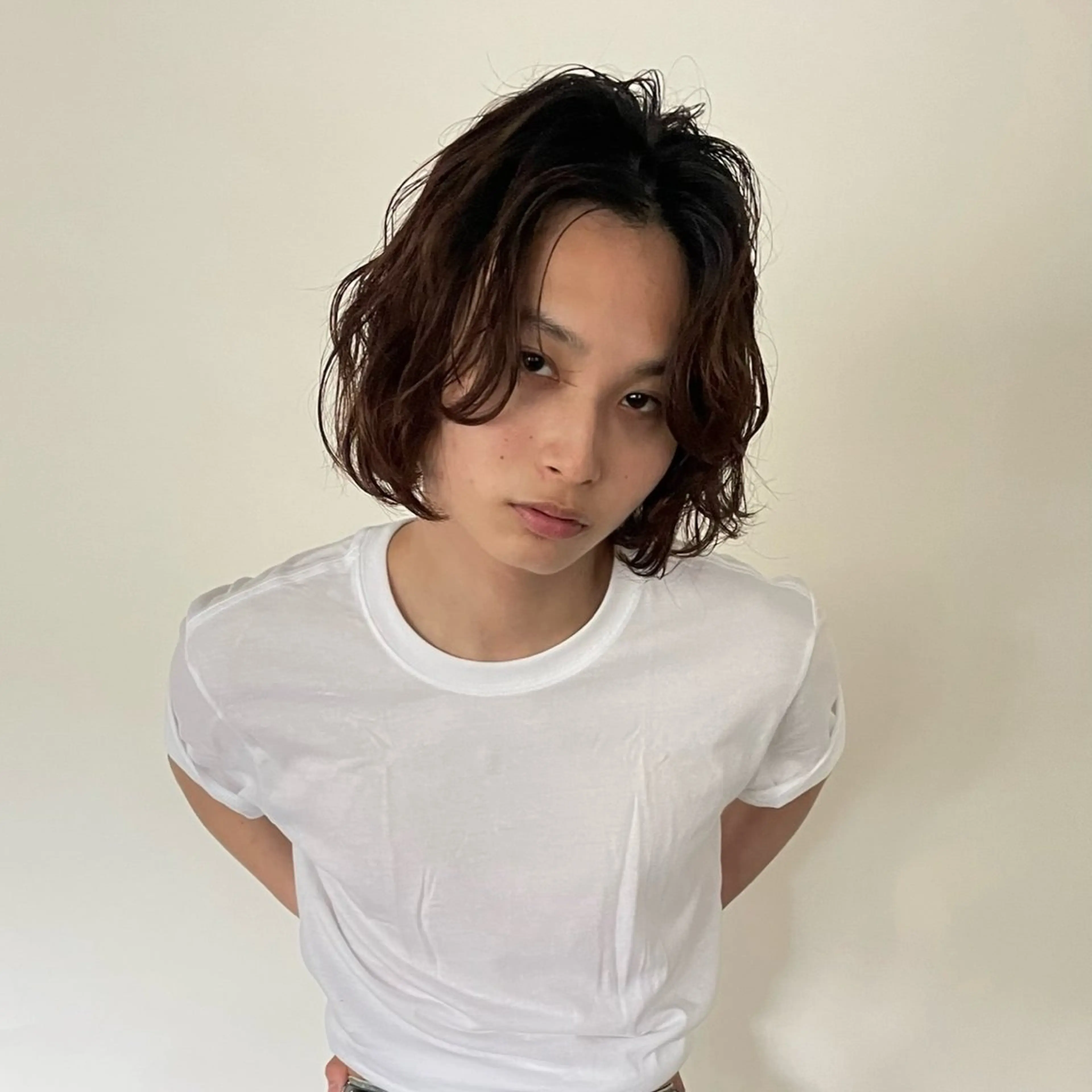 パーマ メンズ メンズパーマ ボブ 【ブリーチ特化】 イマダナツミのヘアスタイル
