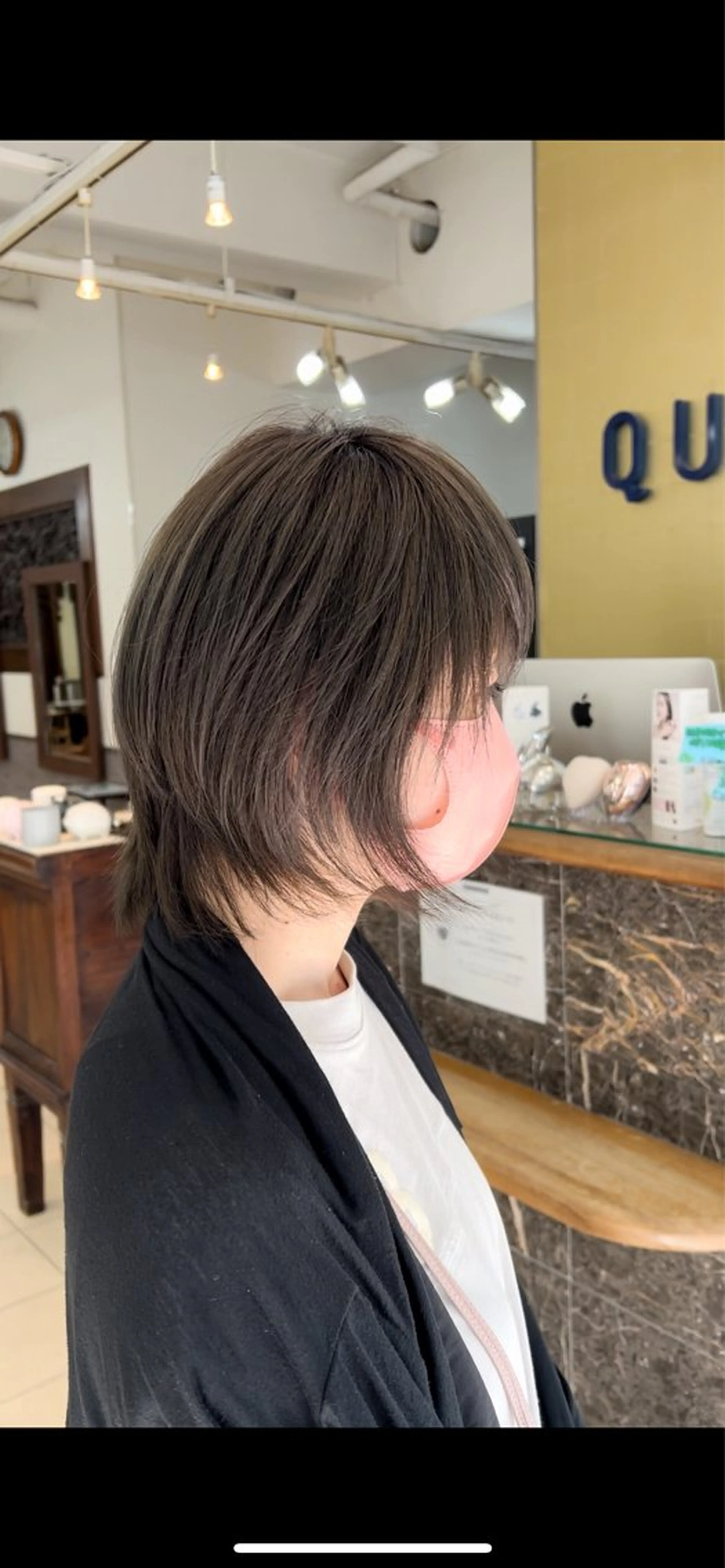 ショート カラー グレージュ ヘアカラー トリートメント 白髪ぼかし脱白髪染め 大塚綾のヘアスタイル