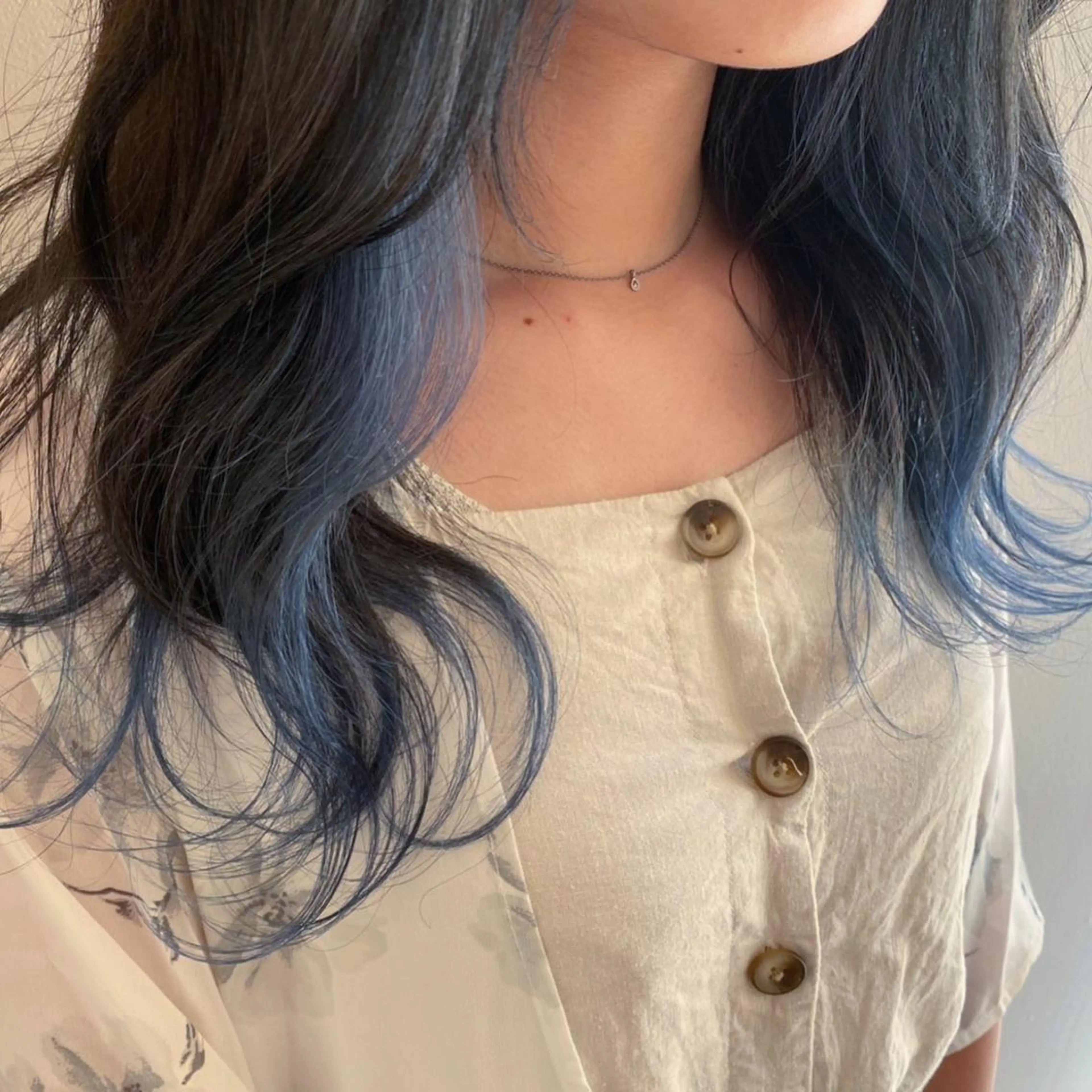 ロング カラー デザインカラー🕊 石井萌のヘアスタイル