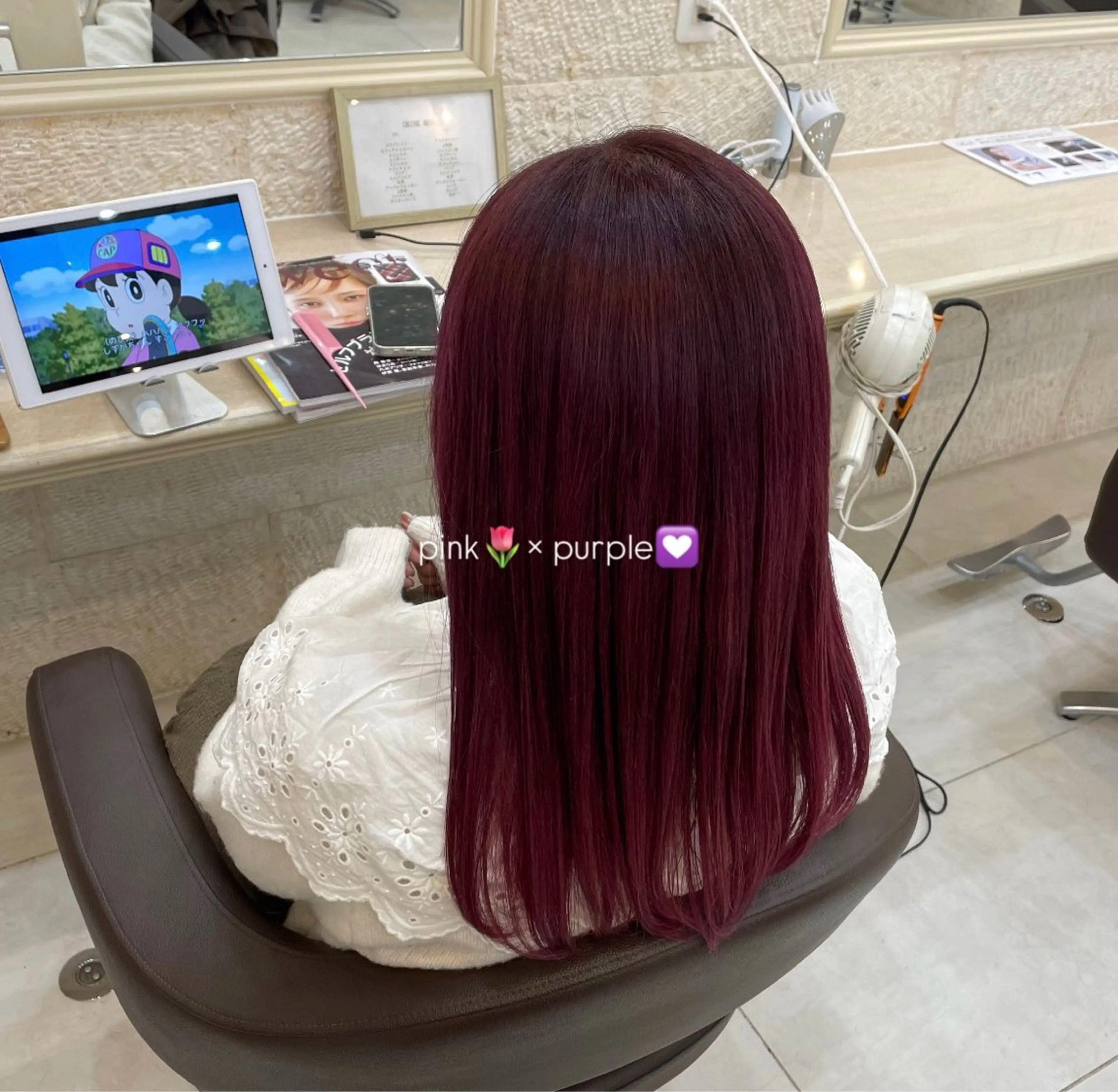 カラー 原田 雪花凜のヘアスタイル