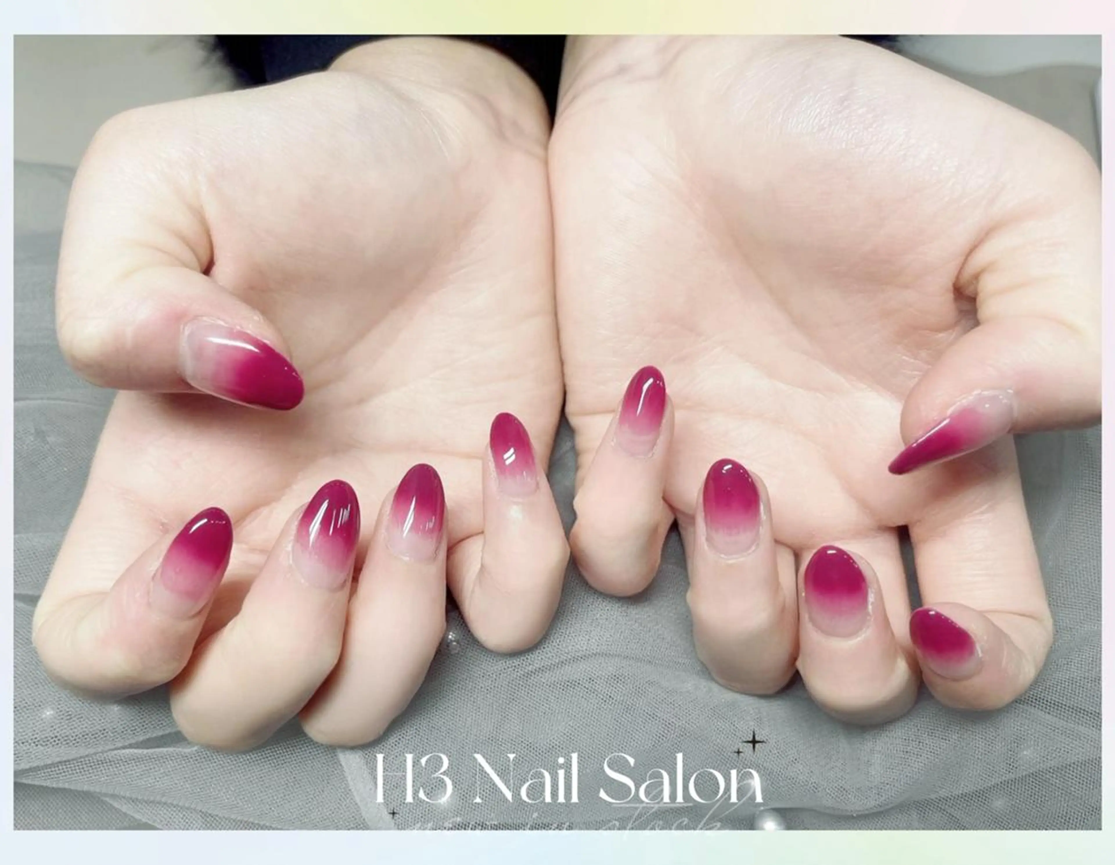 ミディアム Dione Nail 長さだし モデル募集のネイルデザイン