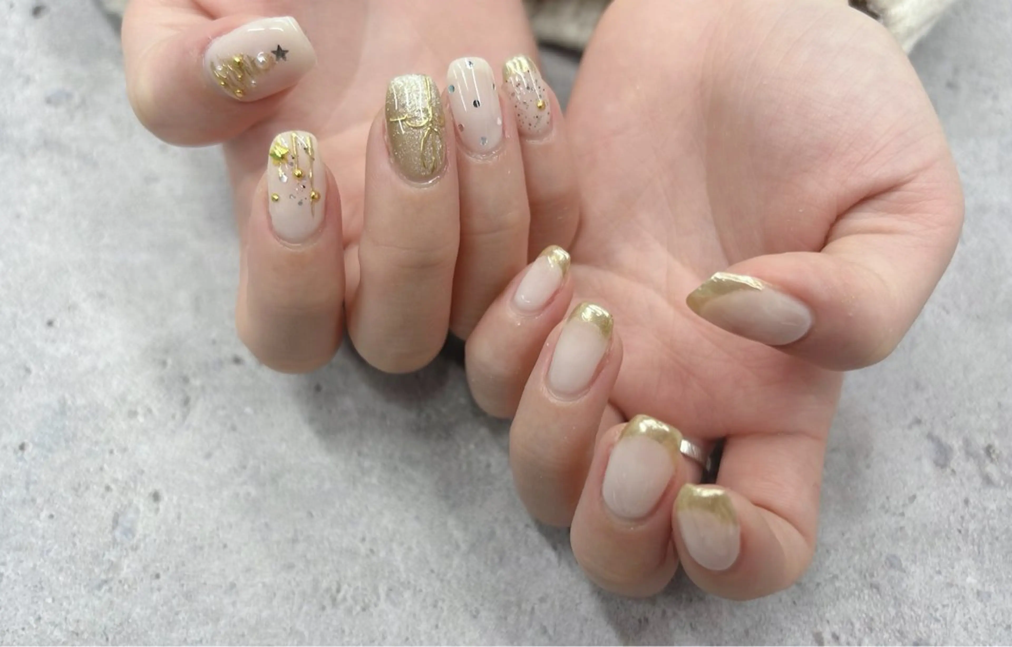 ネイル 冬ネイル クリスマス ハンドネイル Nail Salon agré所属・agré ネイルサロン　アグレのネイルデザイン