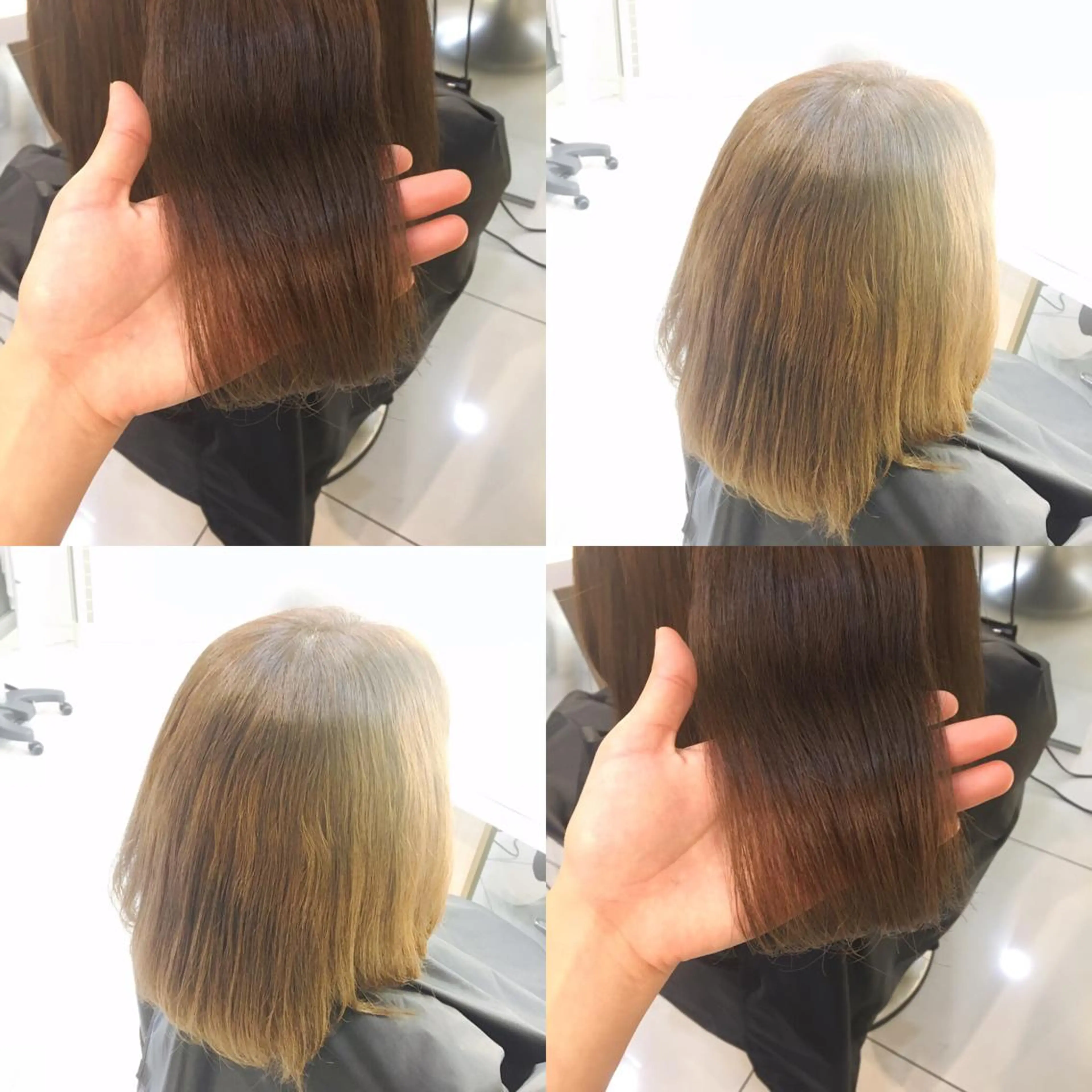 ミディアム カラー グラデーションカラー 広がり毛特化 頭身浴/ 中田のヘアスタイル