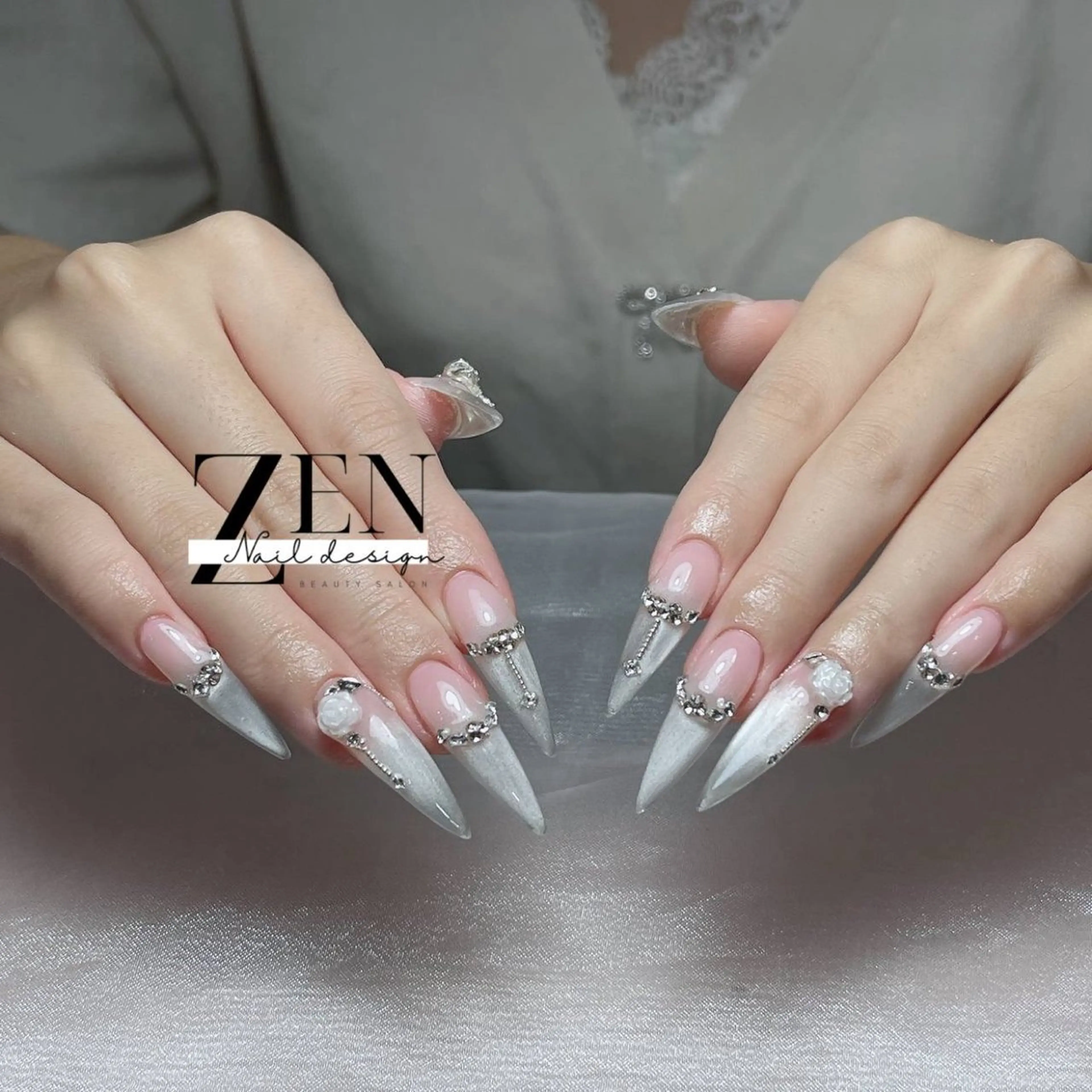 ネイル 持ち込み スカルプネイル ネイルチップ ハンドネイル Zen Nail Designのネイルデザイン