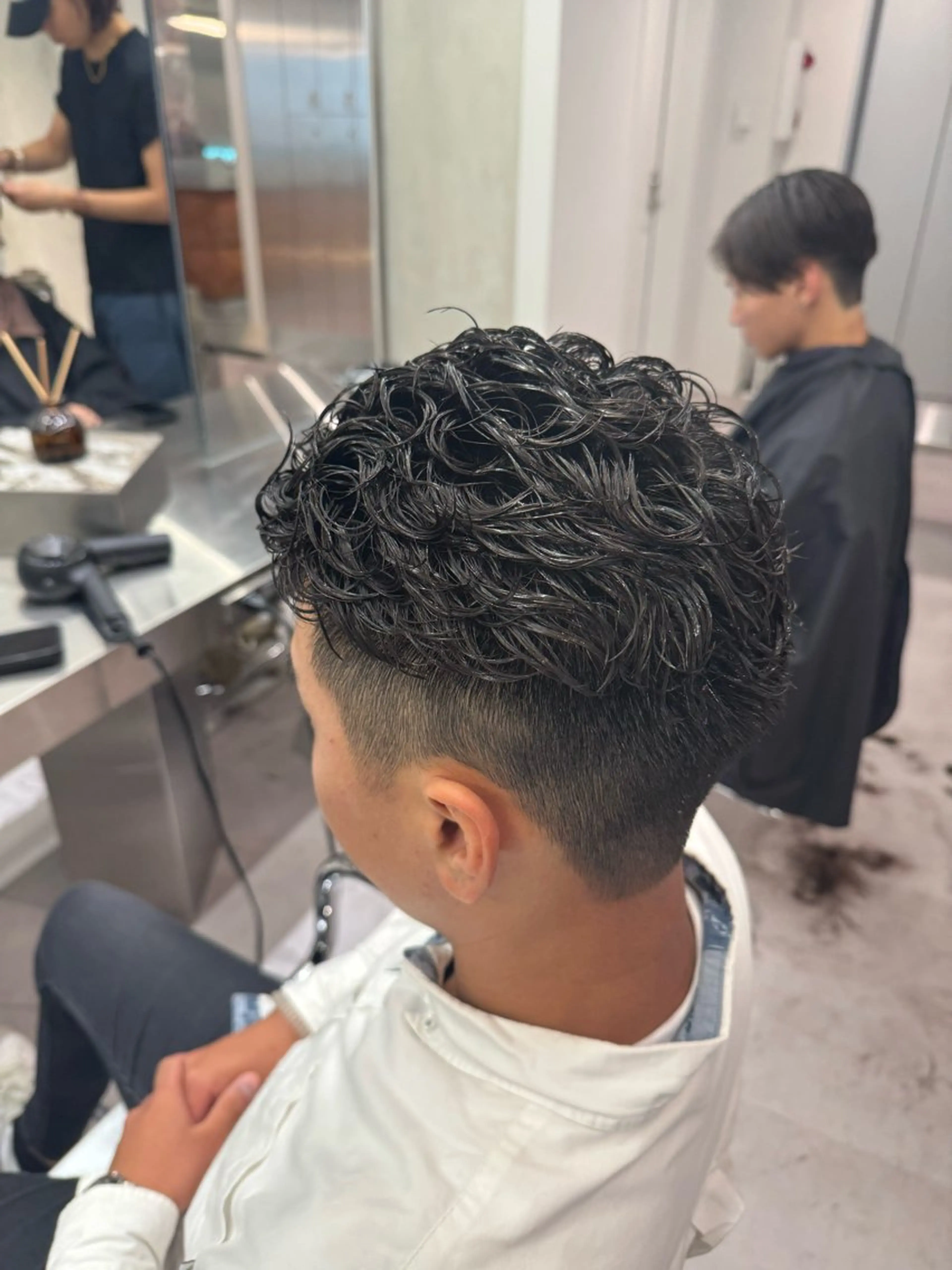 パーマ メンズ メンズパーマ メンズサロンU所属・ブリーチ/パーマ特化 片平和寿のヘアスタイル