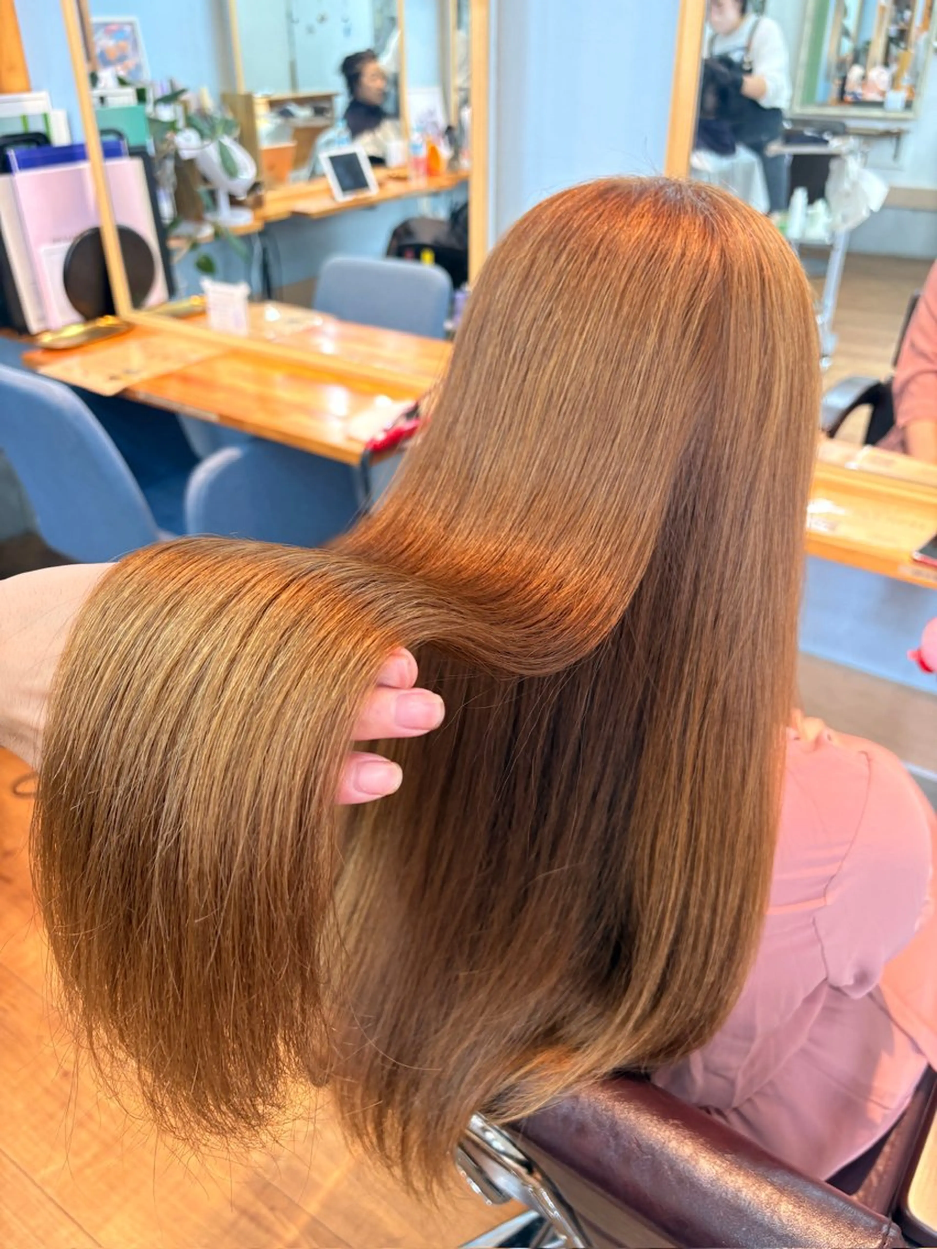 ロング カラー ヘアカラー トリートメント 髪質改善🌿‬/艶感 /髙木 優人のヘアスタイル