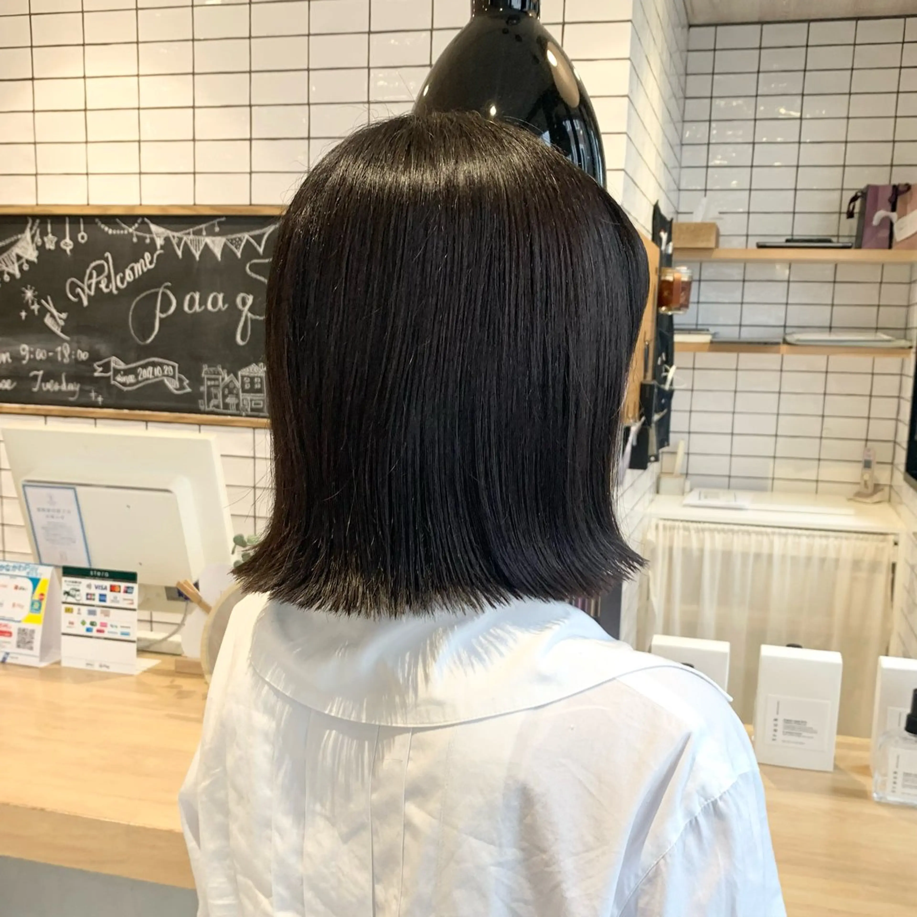 ショート 外ハネヘア 艶カラー/暖色カラー /透明感/ryutoのヘアスタイル