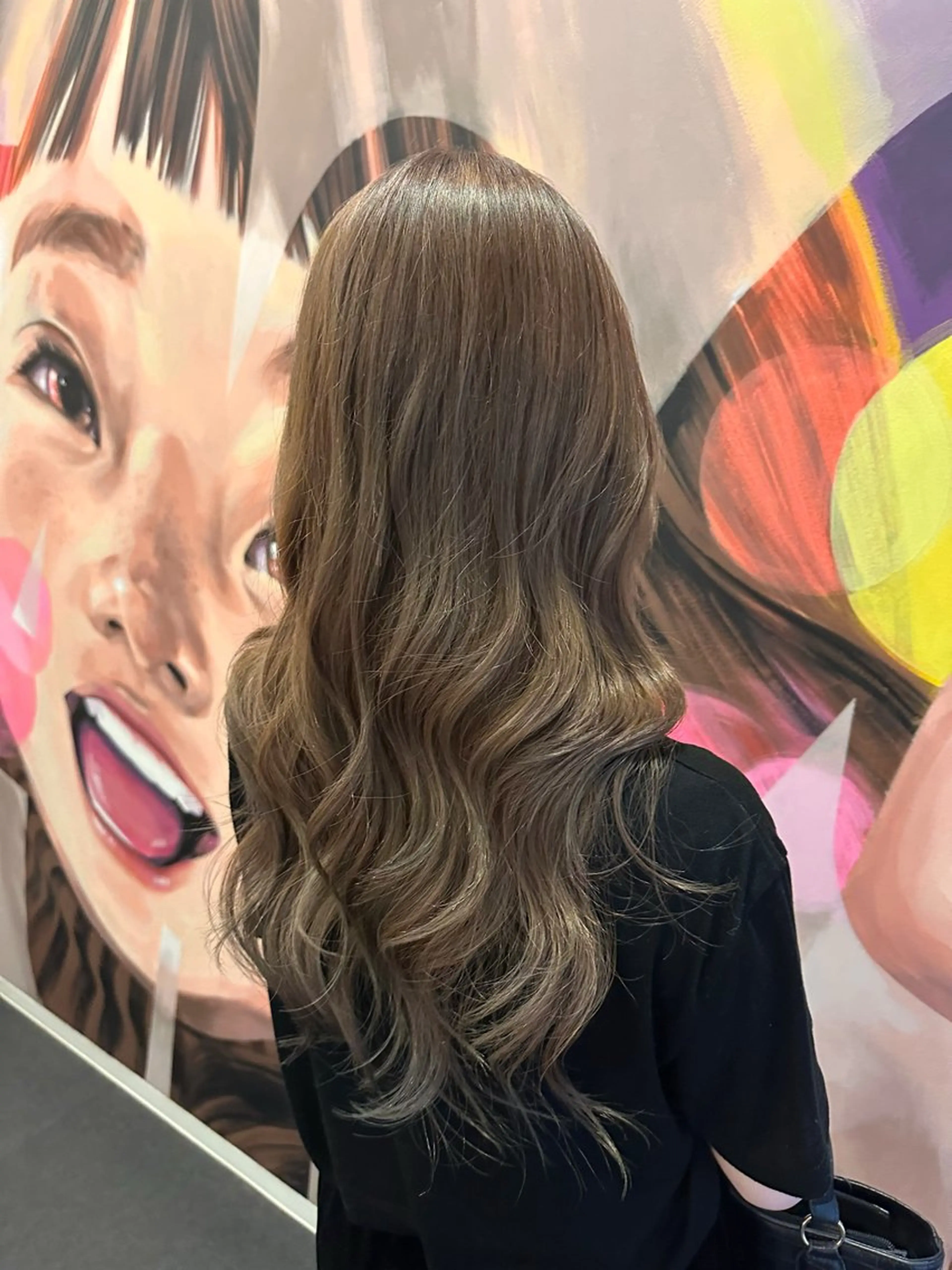 ロング カラー ヘアアレンジ ベージュカラー ブリーチ ダブルカラー ブリーチなしカラー カット ヘアカラー トリートメント 韓国風/レイヤー 🌷AYANA🌷のヘアスタイル