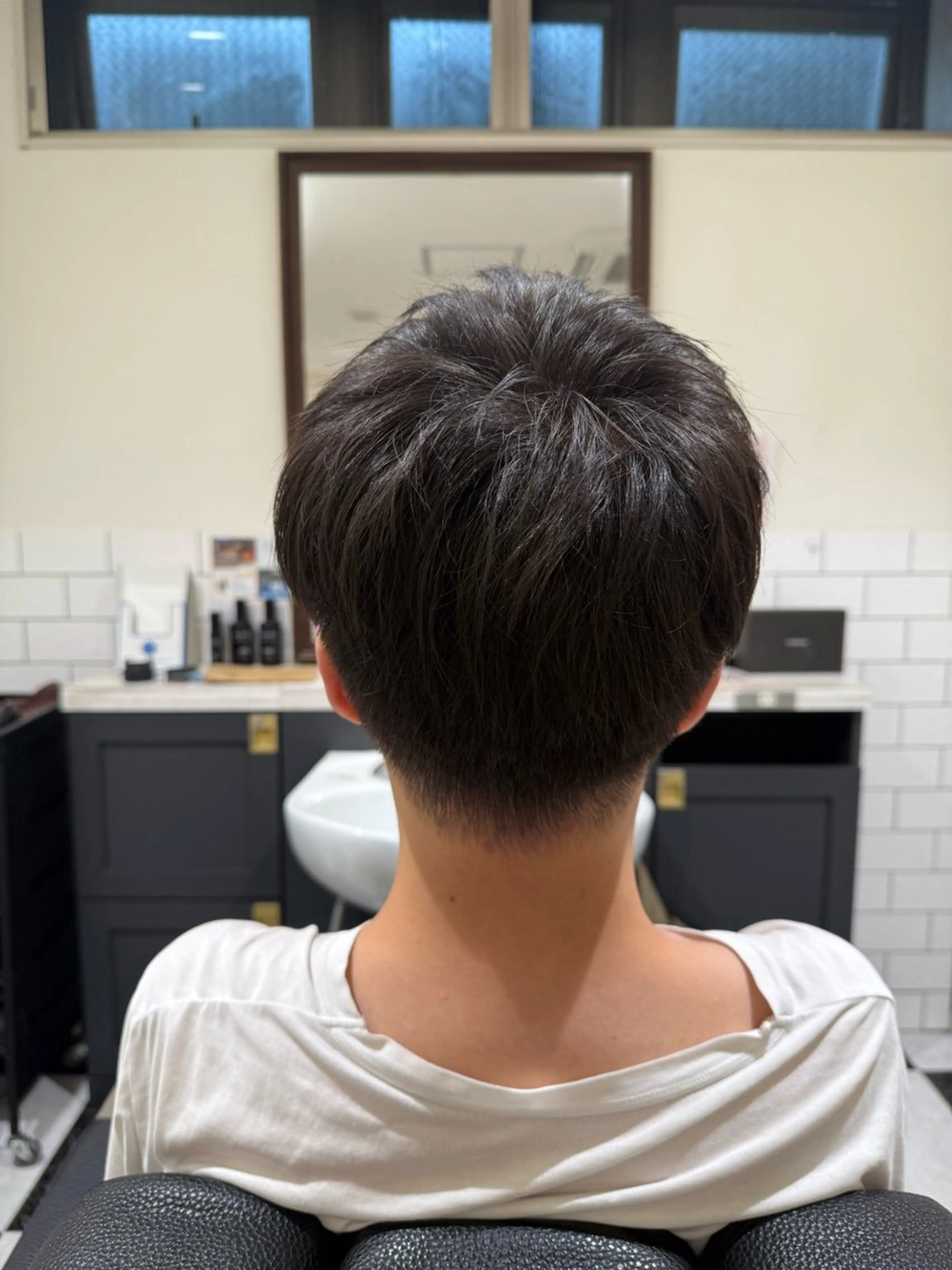 ミディアム メンズ カット 似合わせカットパーマ 長峯丈士のヘアスタイル