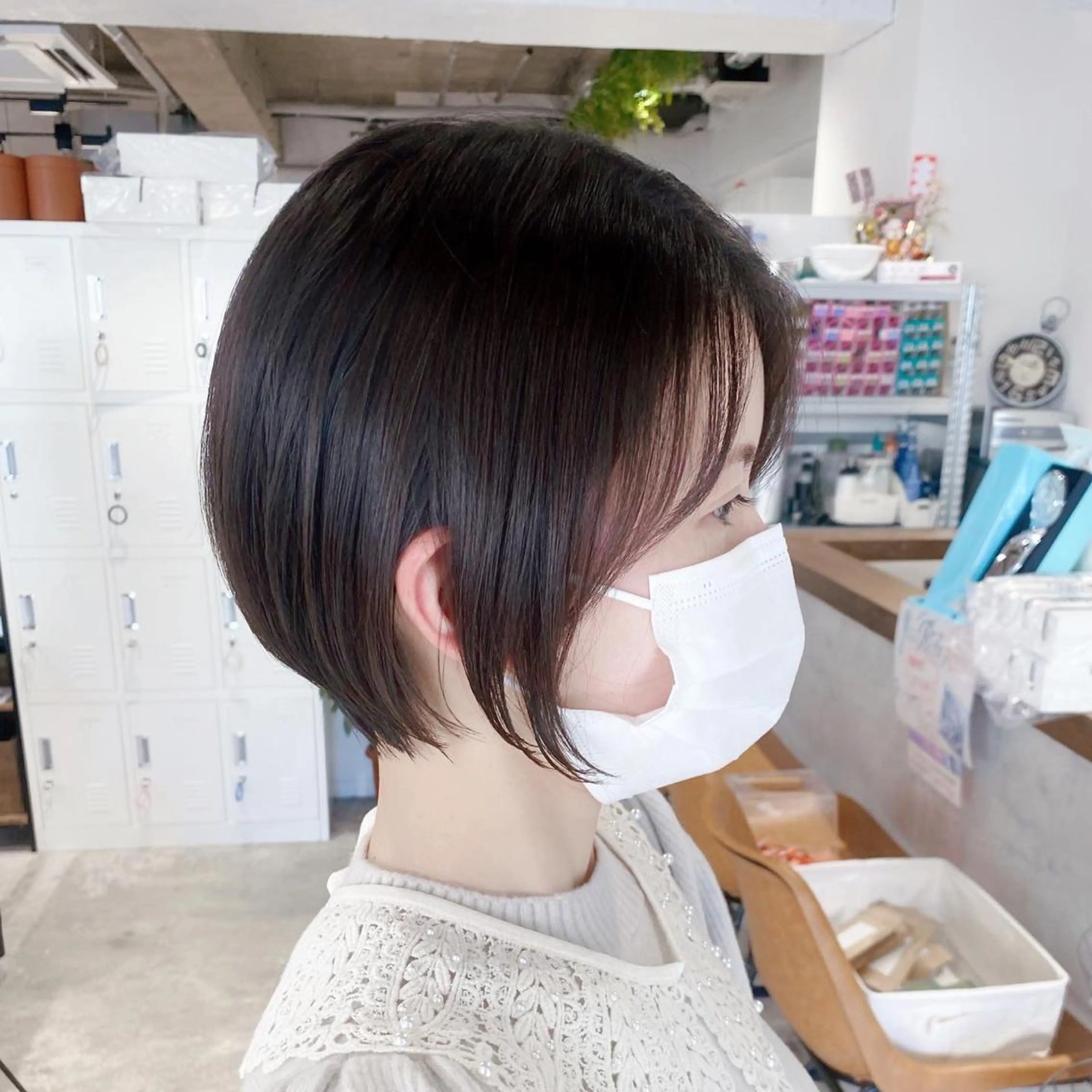 ショート カット ヘアカラー トリートメント ✨圧倒的満足度◎ 小顔美人ショート✨佃のヘアスタイル