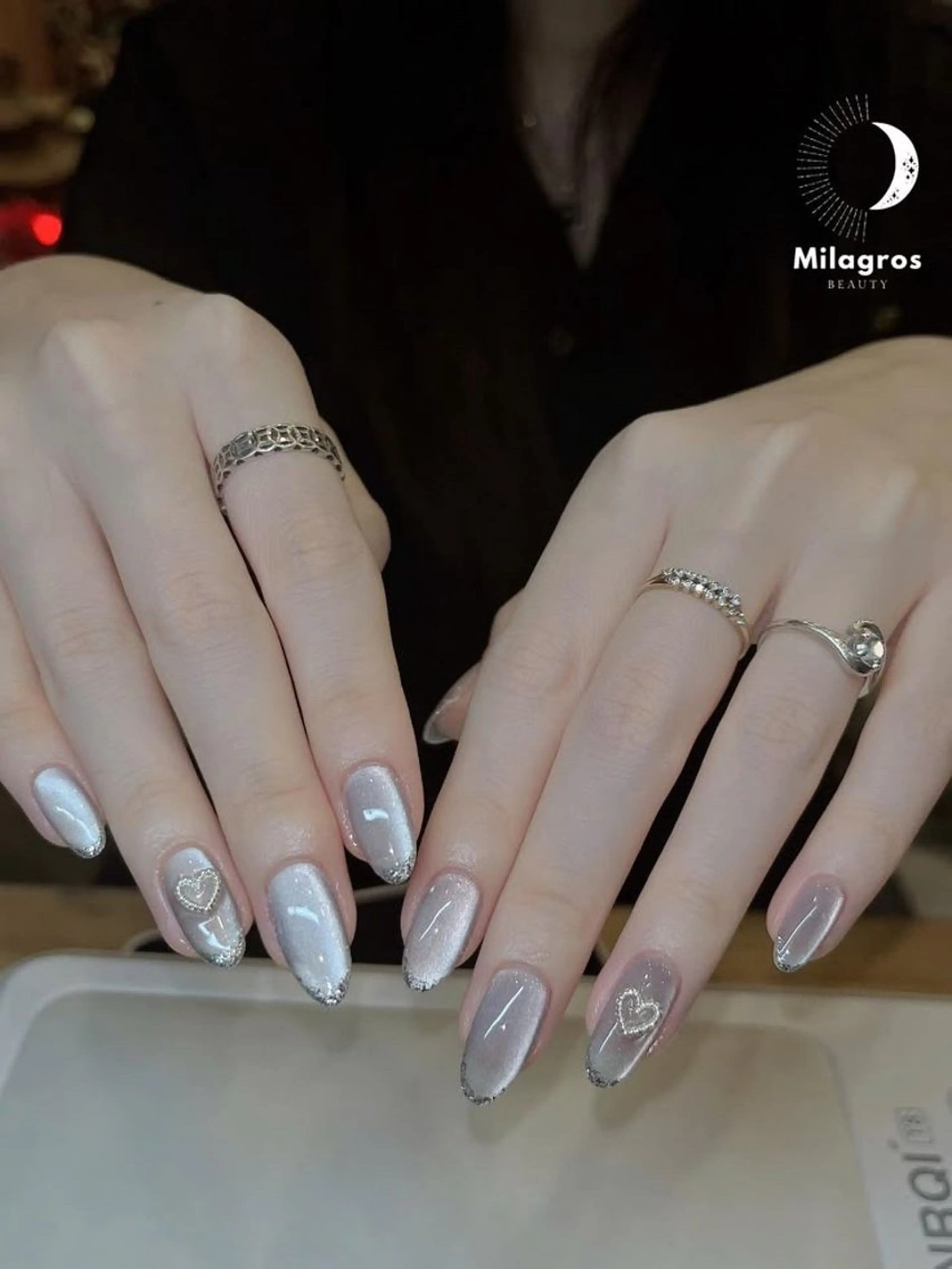 ネイル 韓国ネイル 持ち込み ニュアンスネイル ネイルチップ ハンドネイル Rose Ana.Chuoのネイルデザイン