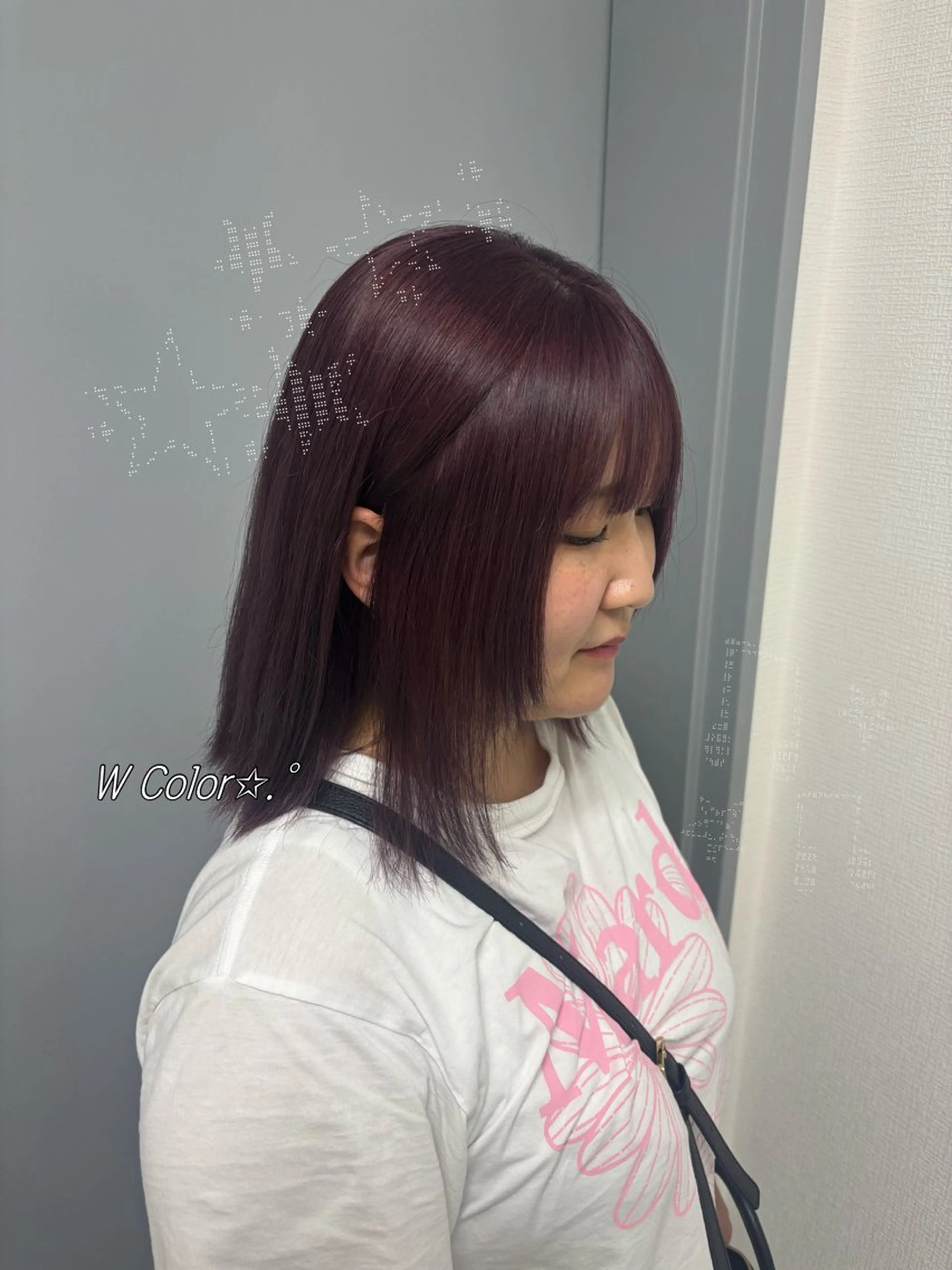 セミロング ヘアカラー 似合わせcolor ʀɪɴᴏ🎶🪽のヘアスタイル