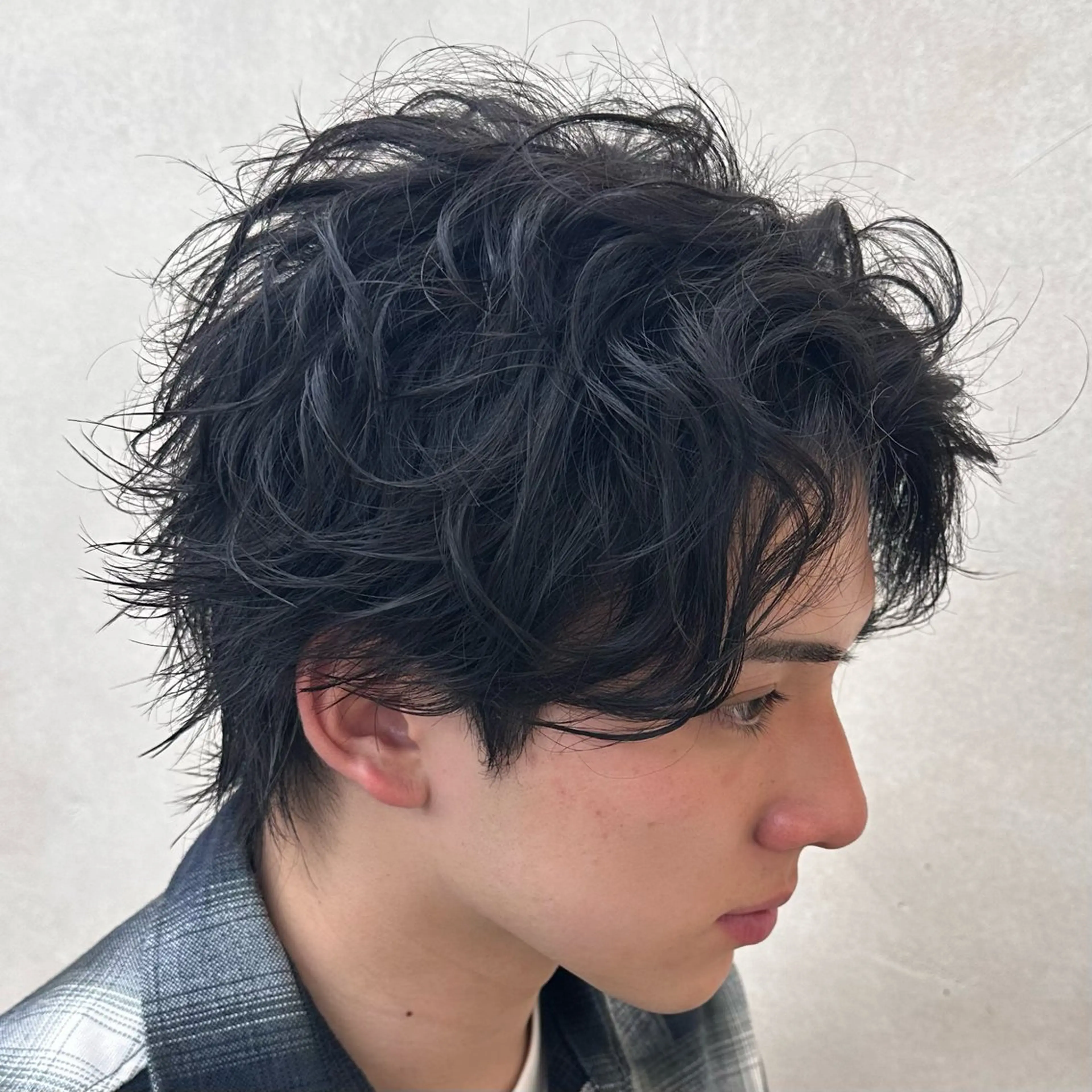 パーマ メンズ カット パーマ メンズパーマ🔵 ハイトーン✨原田慎也のヘアスタイル